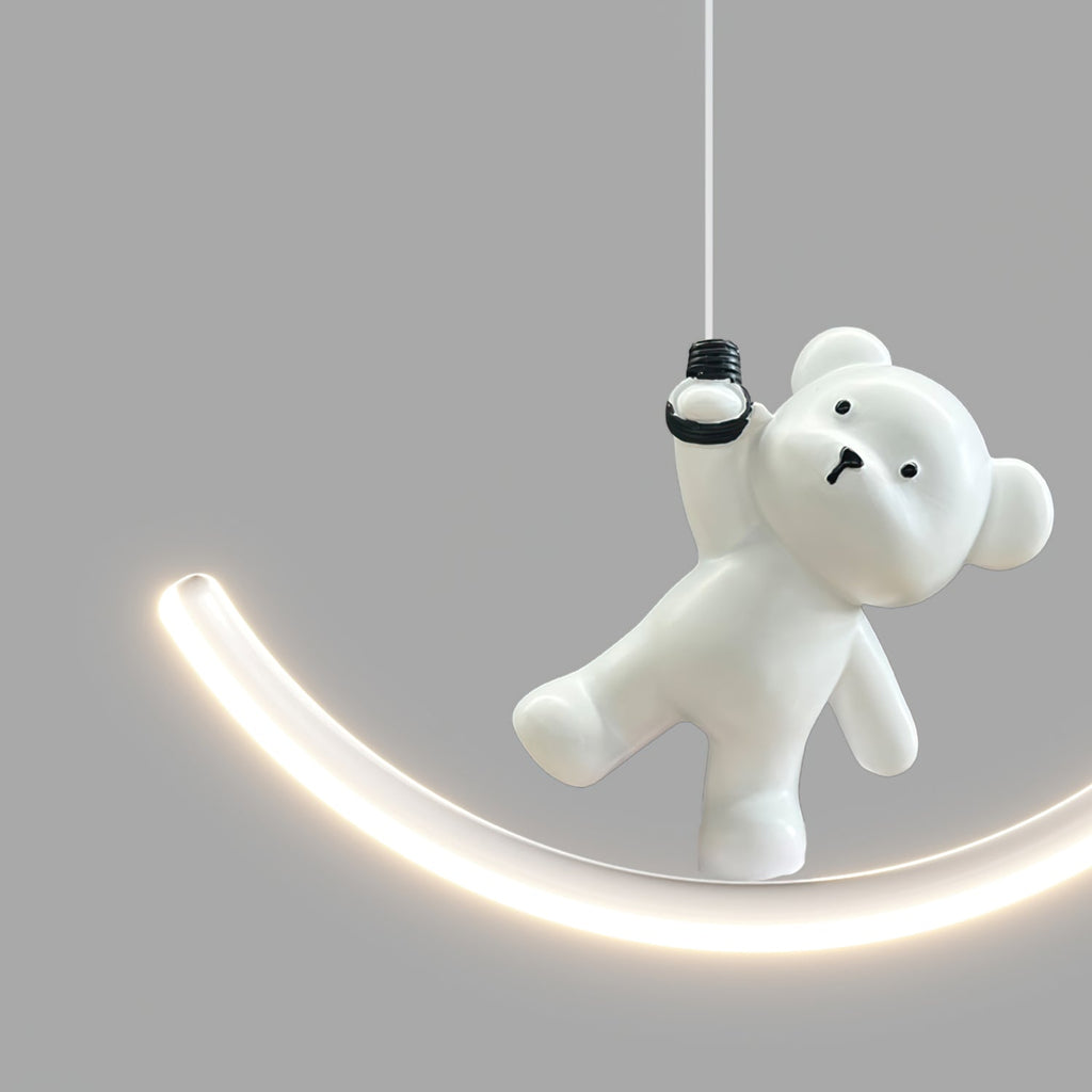 WINTERBOURNE POLISHED RESIN BEAR PENDANT LIGHT