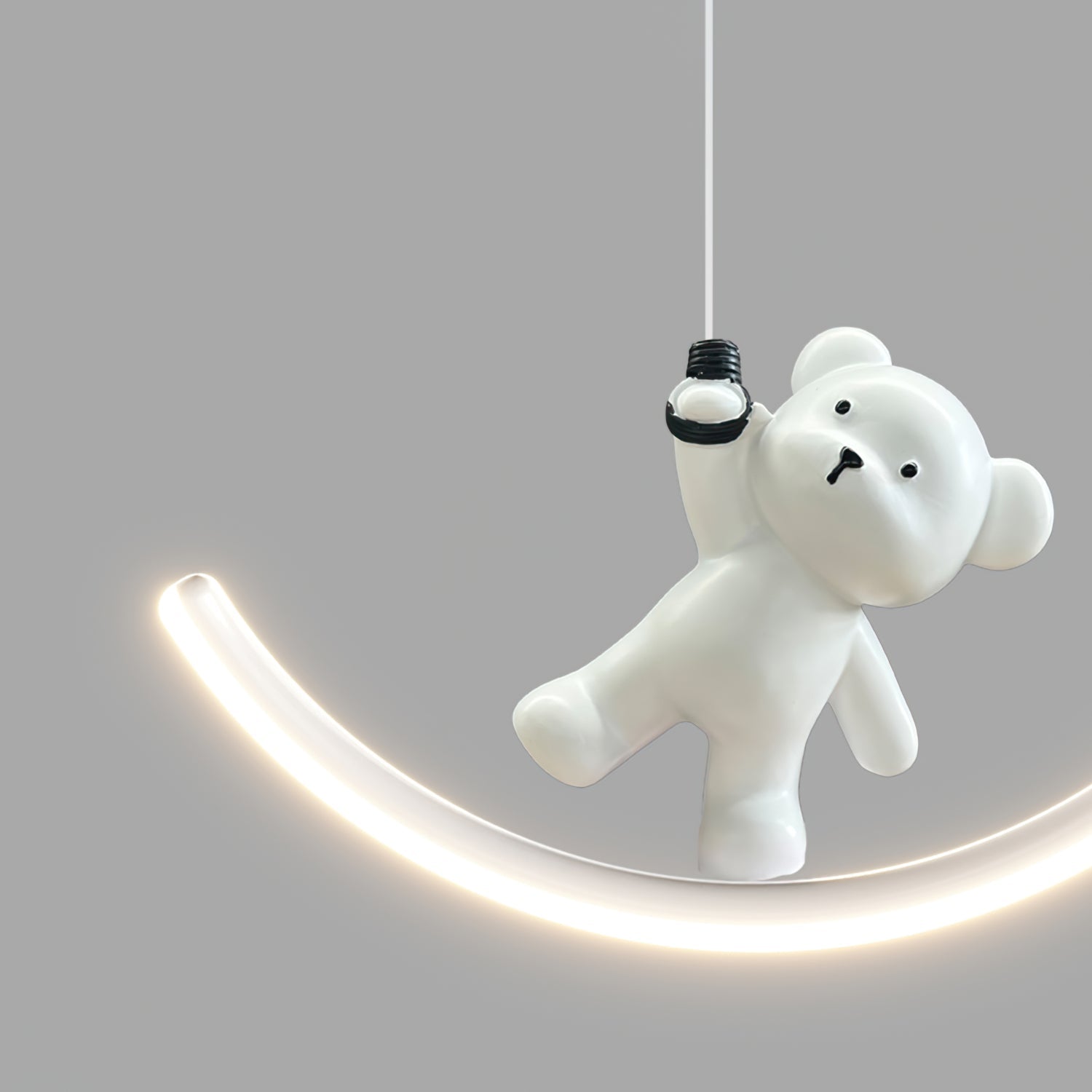 WINTERBOURNE POLISHED RESIN BEAR PENDANT LIGHT