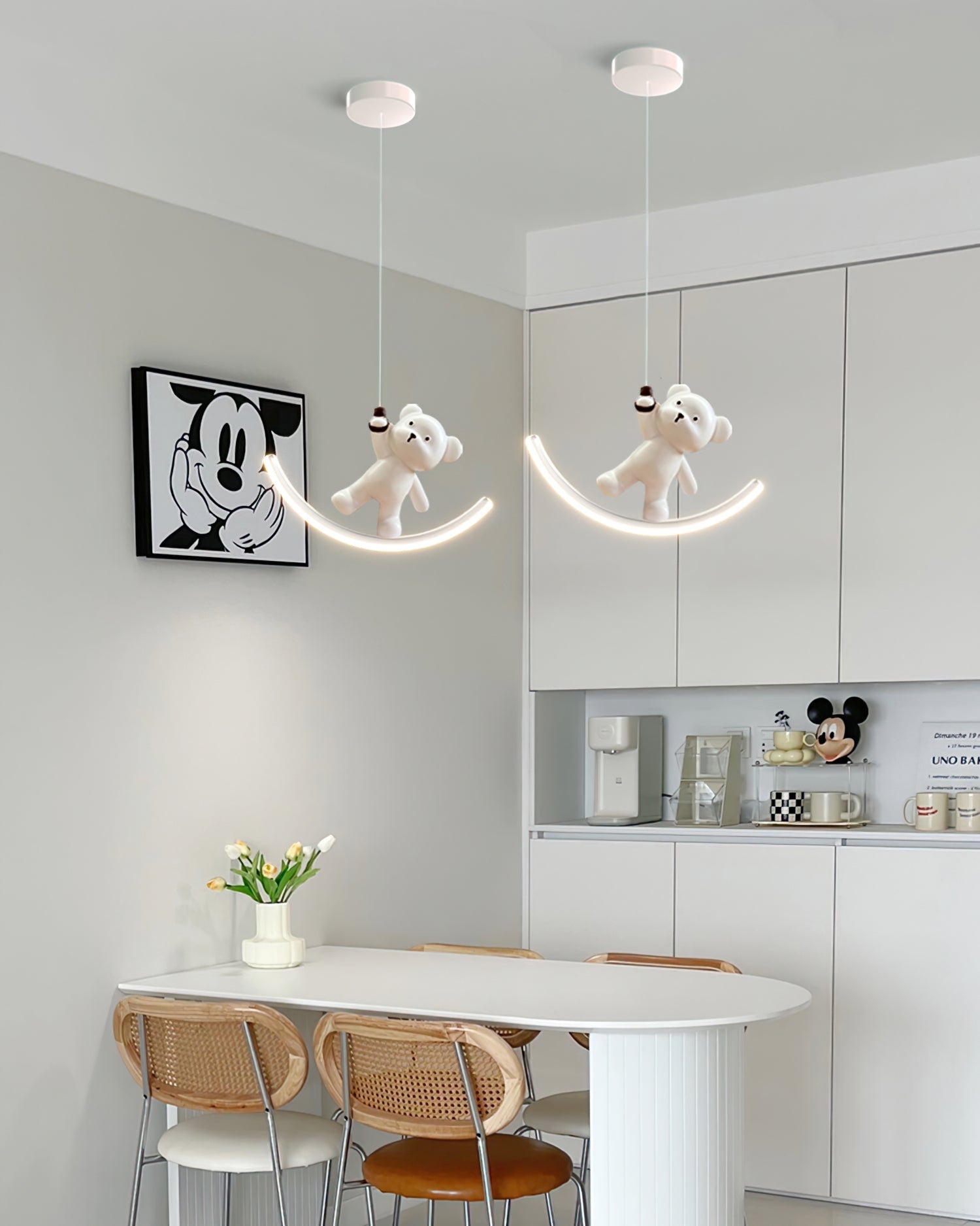 WINTERBOURNE POLISHED RESIN BEAR PENDANT LIGHT