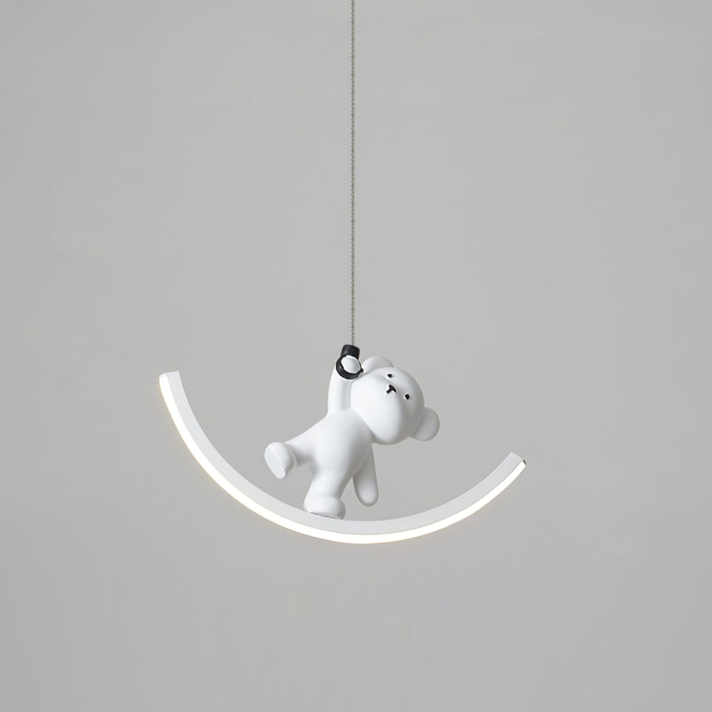WINTERBOURNE POLISHED RESIN BEAR PENDANT LIGHT