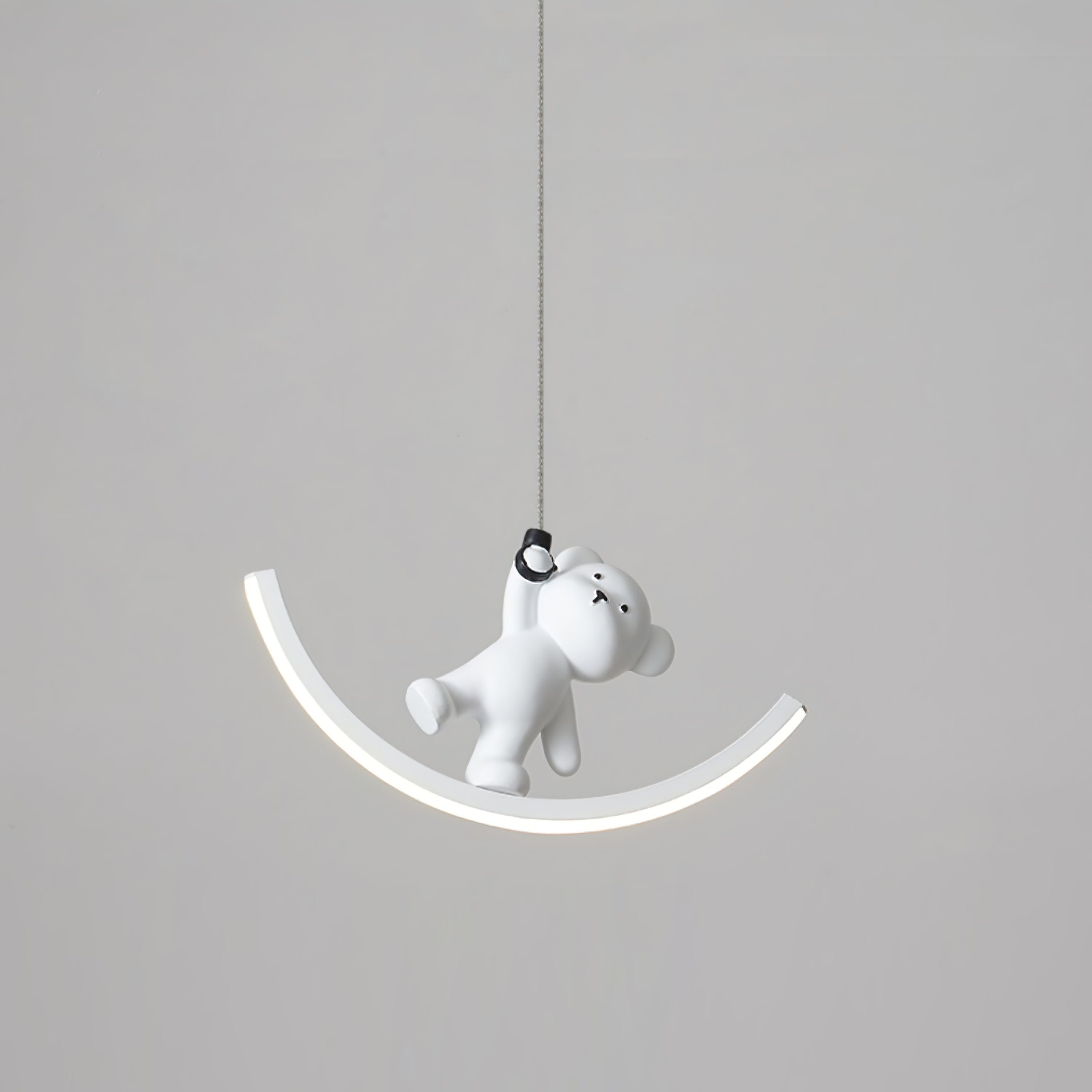 WINTERBOURNE POLISHED RESIN BEAR PENDANT LIGHT