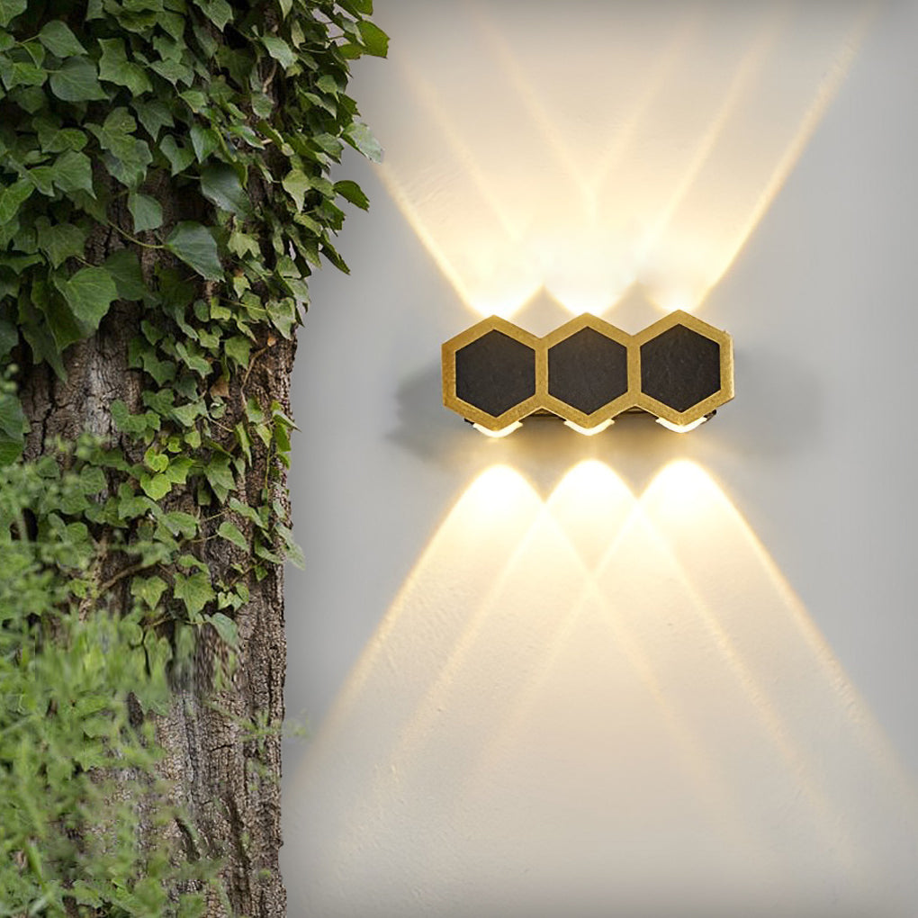WINDSOR HONEYCOMB LED WALL WASHER, AQUA-RESISTANT UP/DOWN LIGHT