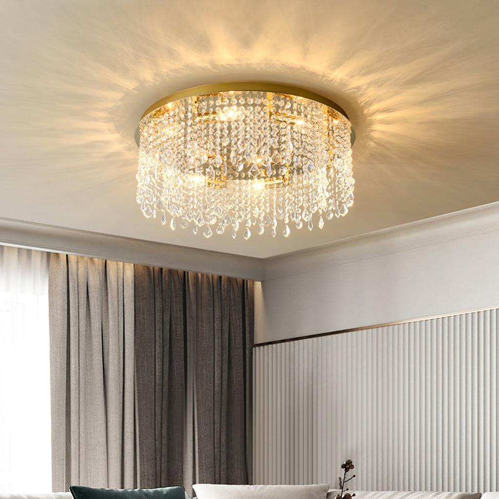 RAVENHURST CRYSTAL DRUM LIGHT FIXTURE