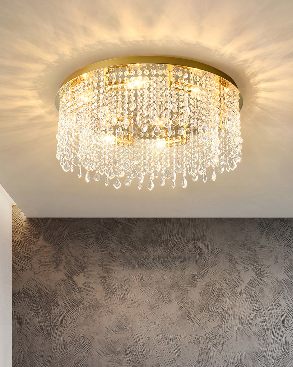 RAVENHURST CRYSTAL DRUM LIGHT FIXTURE