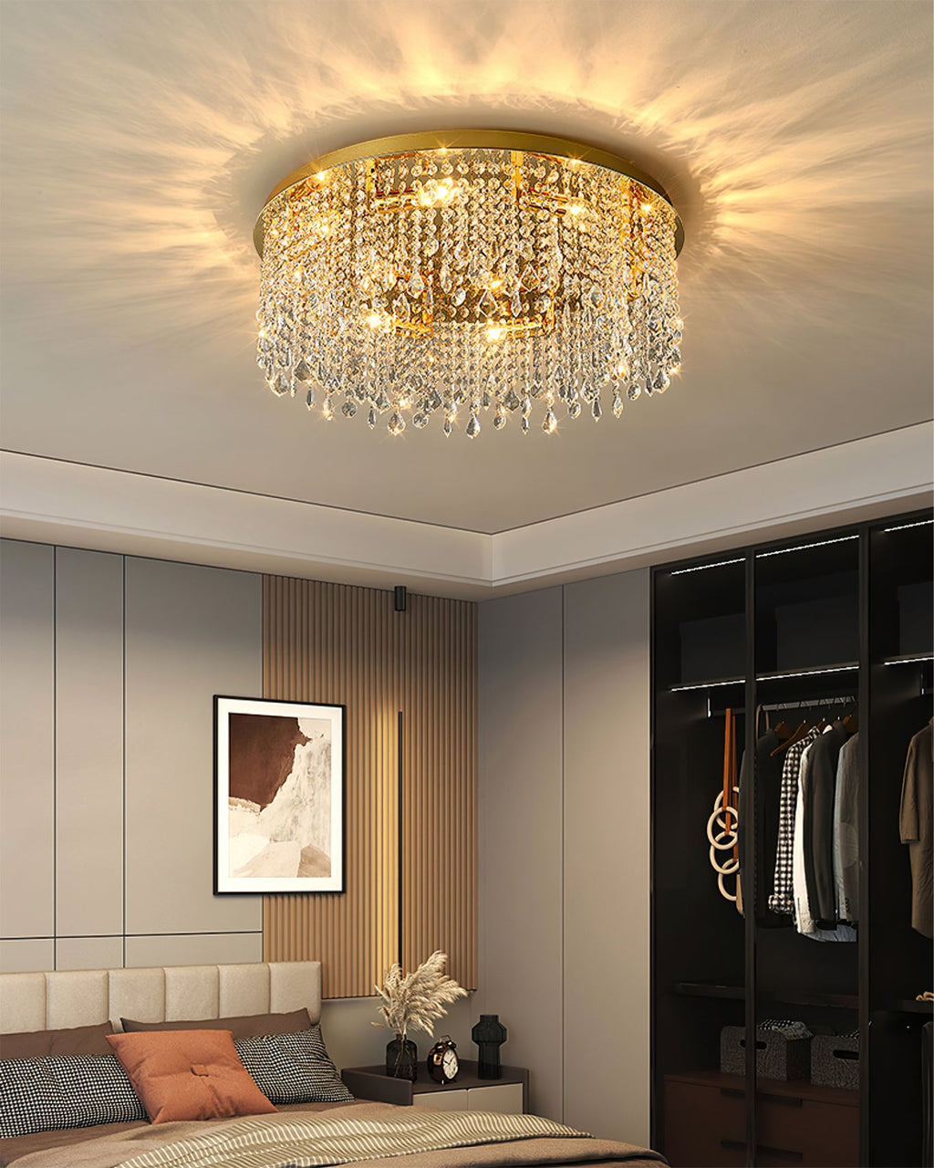 RAVENHURST CRYSTAL DRUM LIGHT FIXTURE