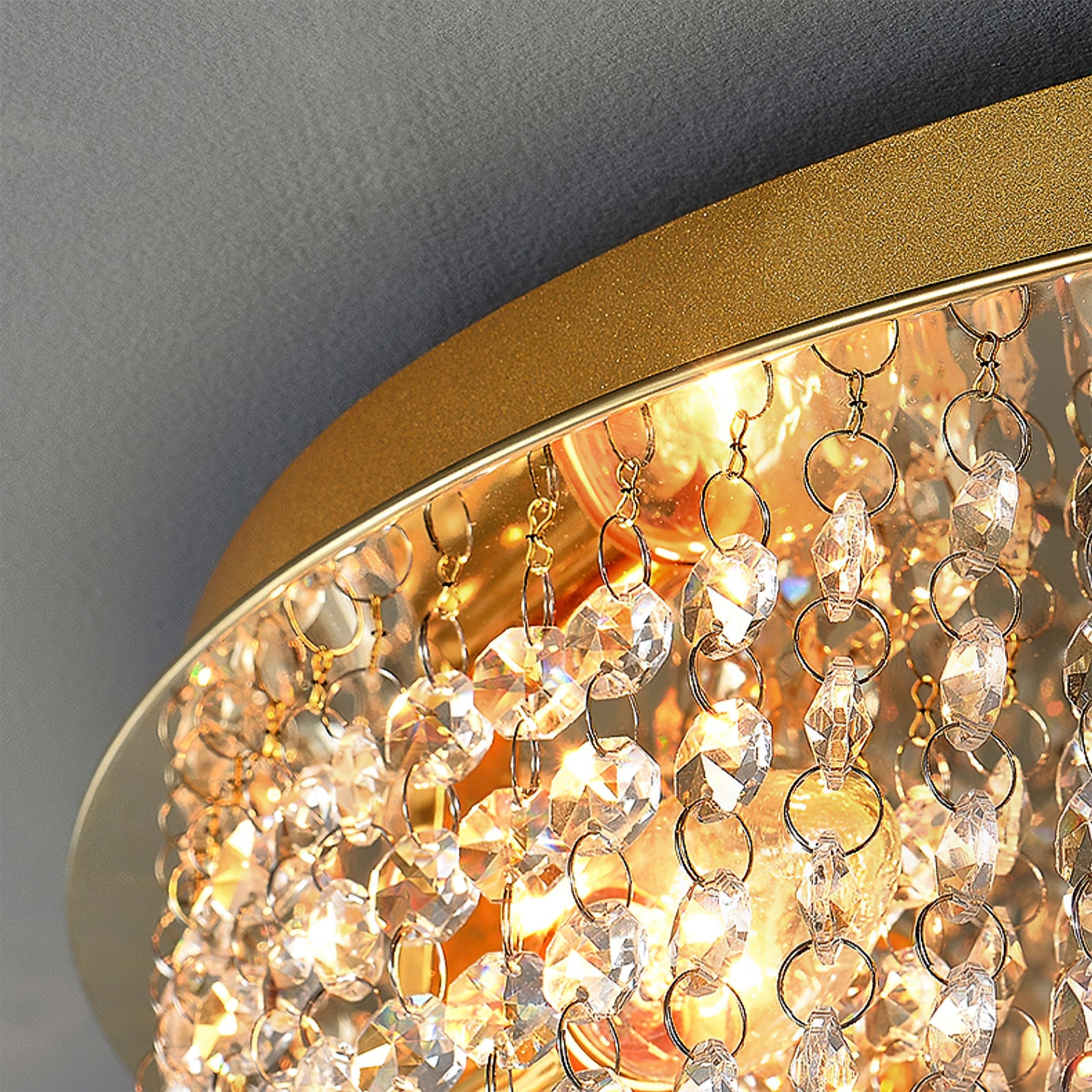 RAVENHURST CRYSTAL DRUM LIGHT FIXTURE