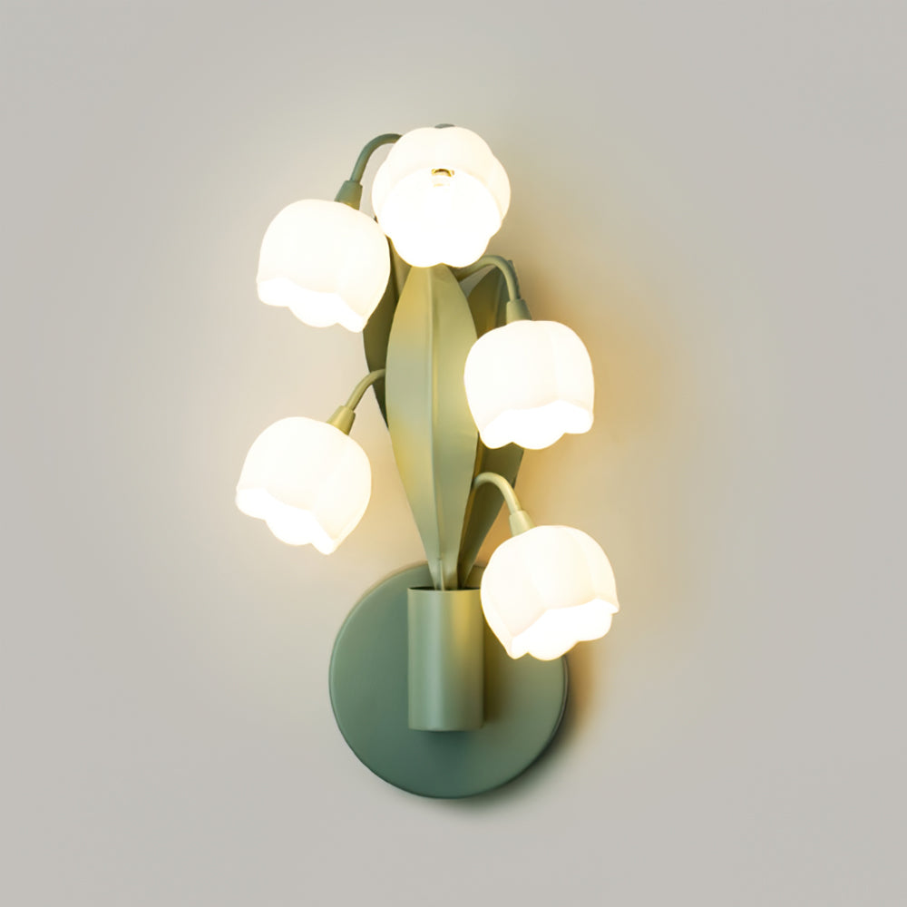 VIOLETTA FLORAL EMBELLISHED WALL SCONCE
