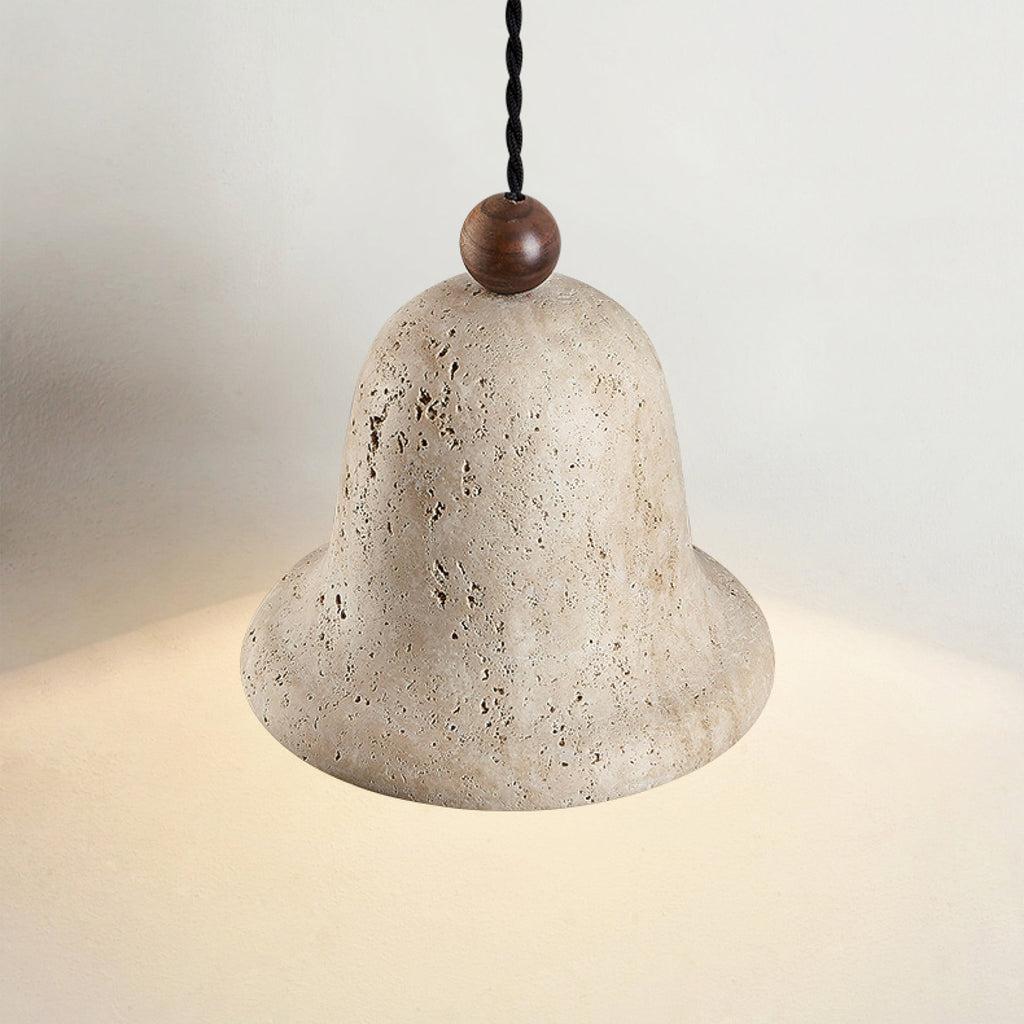 WINTERBOURNE TRAVERTINE DRUM PENDANT