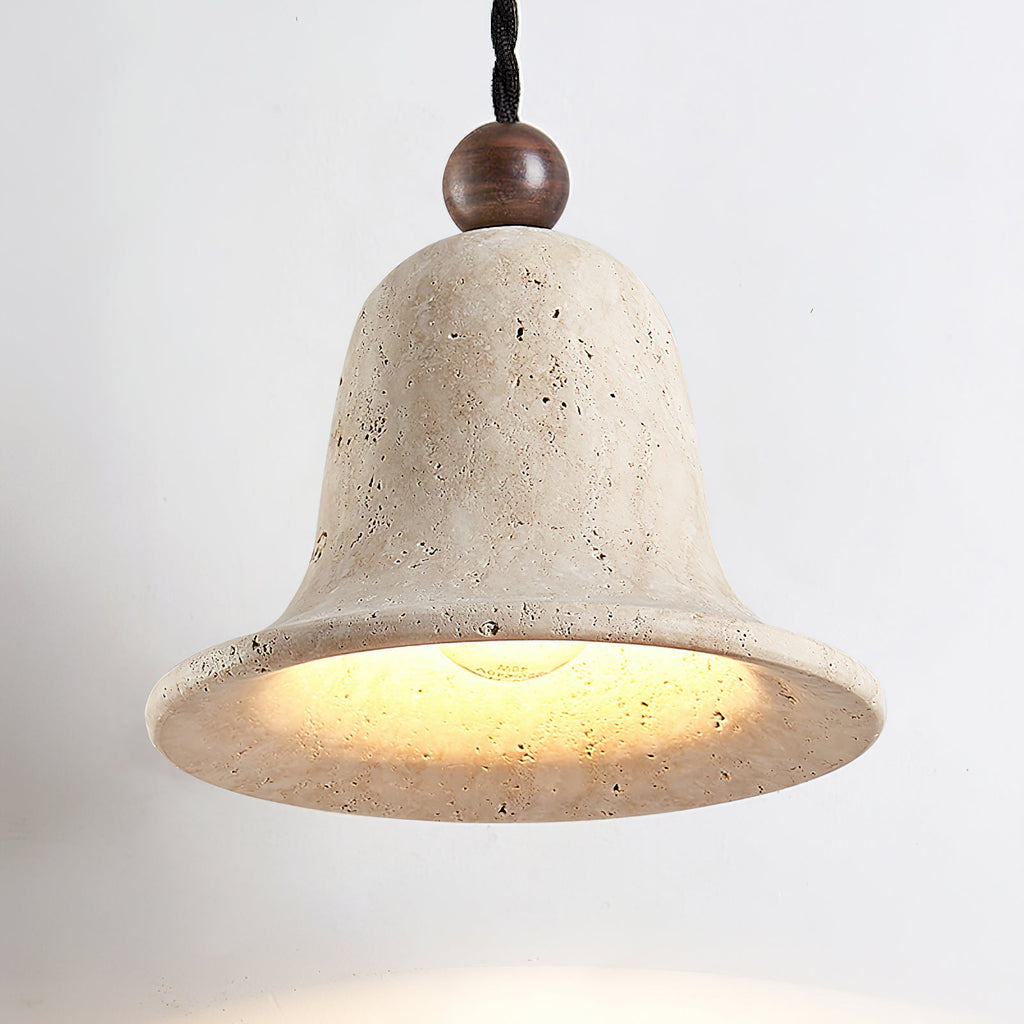 WINTERBOURNE TRAVERTINE DRUM PENDANT