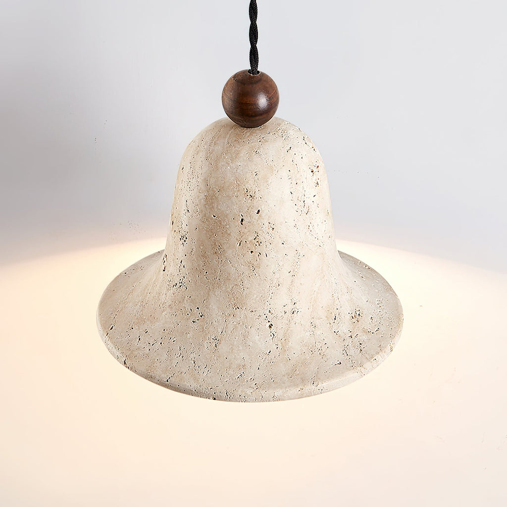 WINTERBOURNE TRAVERTINE DRUM PENDANT