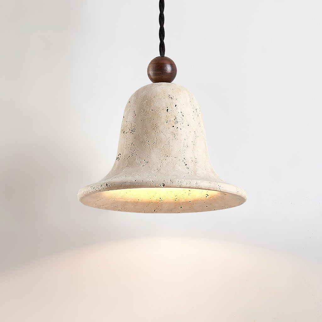 WINTERBOURNE TRAVERTINE DRUM PENDANT