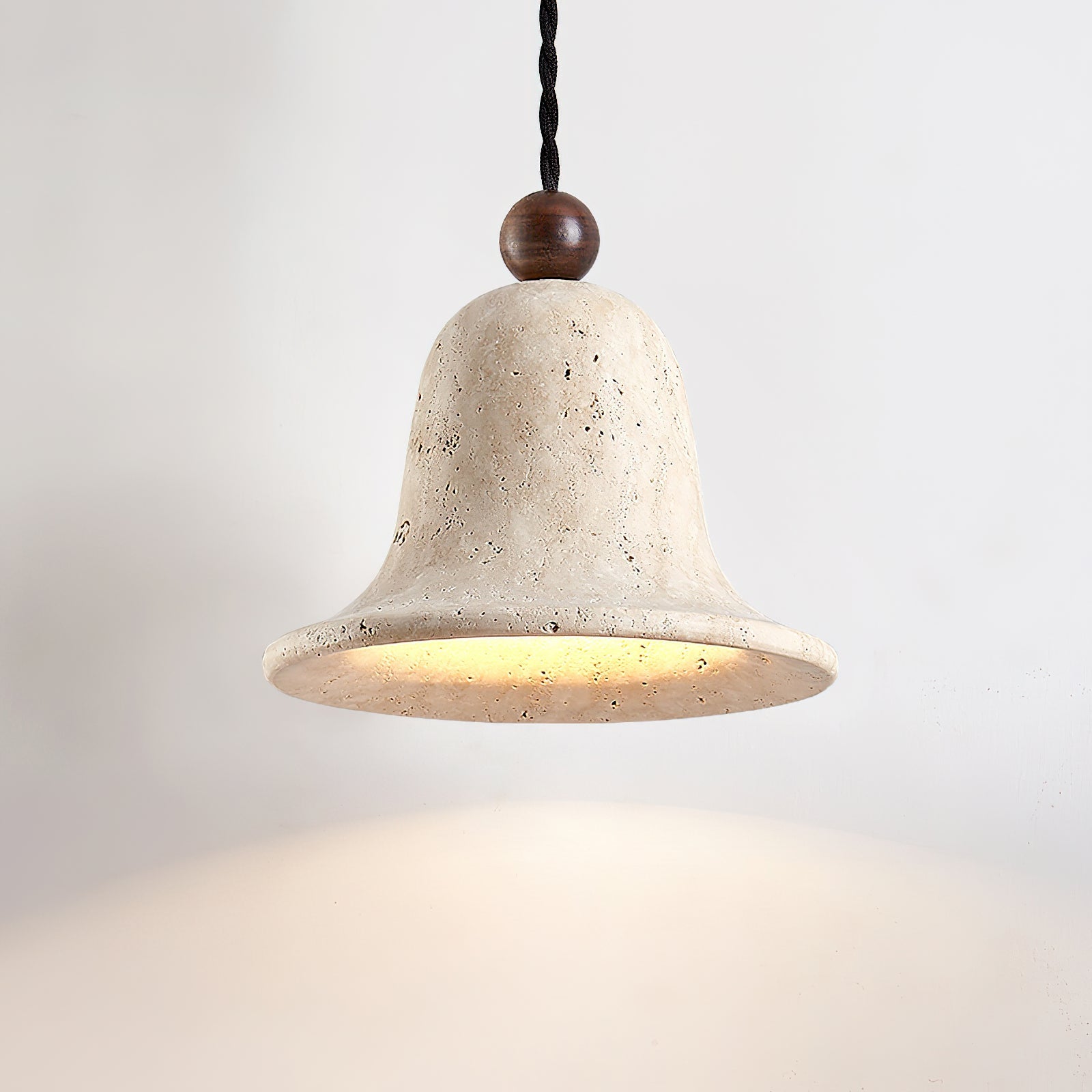 WINTERBOURNE TRAVERTINE DRUM PENDANT