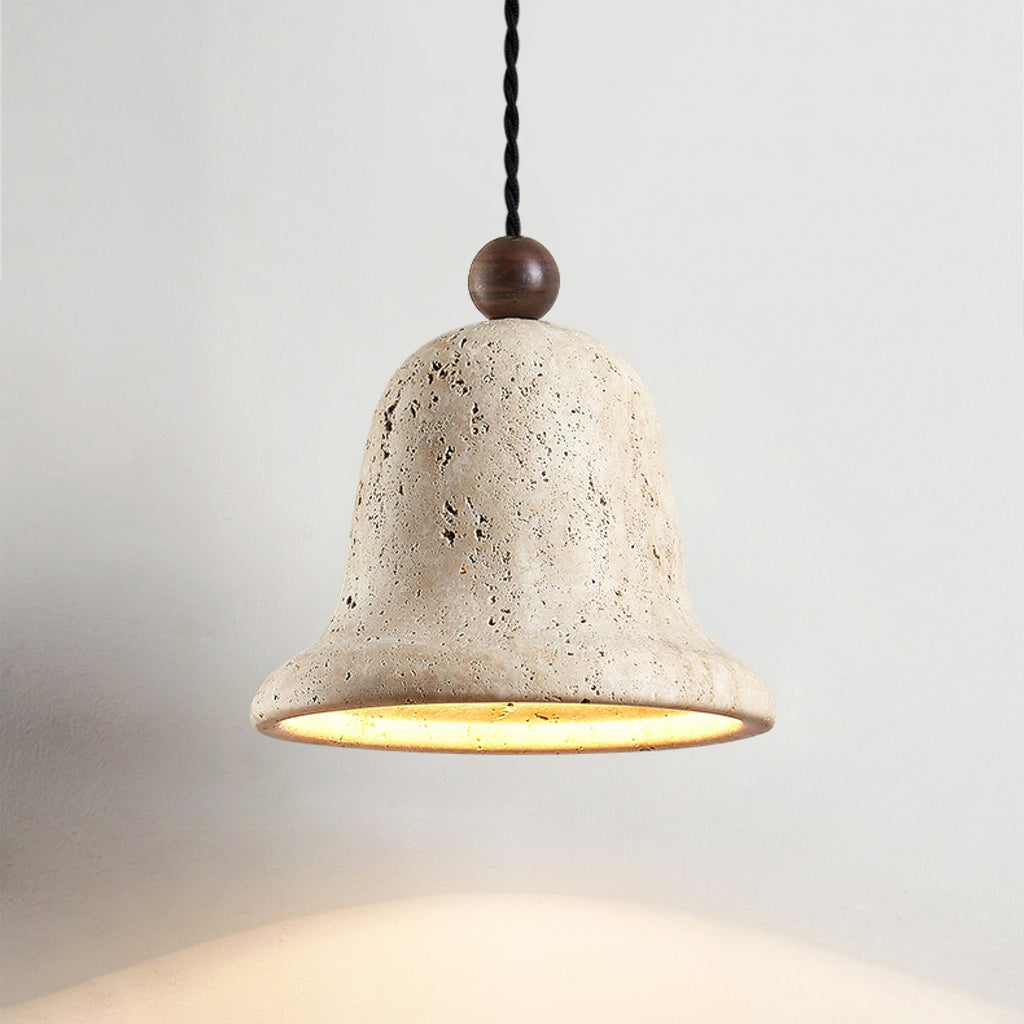 WINTERBOURNE TRAVERTINE DRUM PENDANT