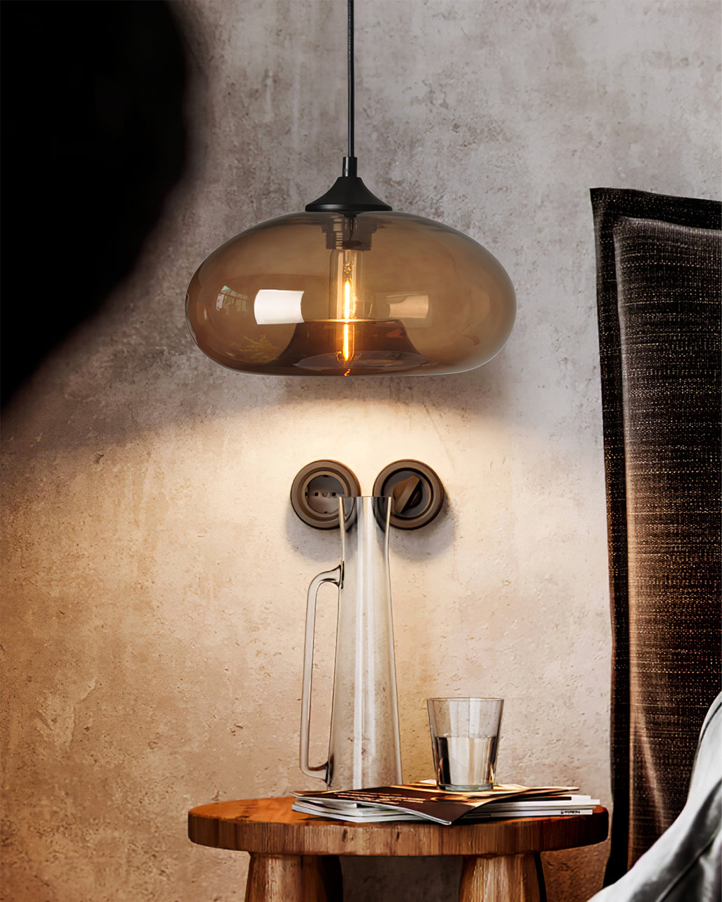 WINTHROP CRYSTAL TEARDROP LANTERN