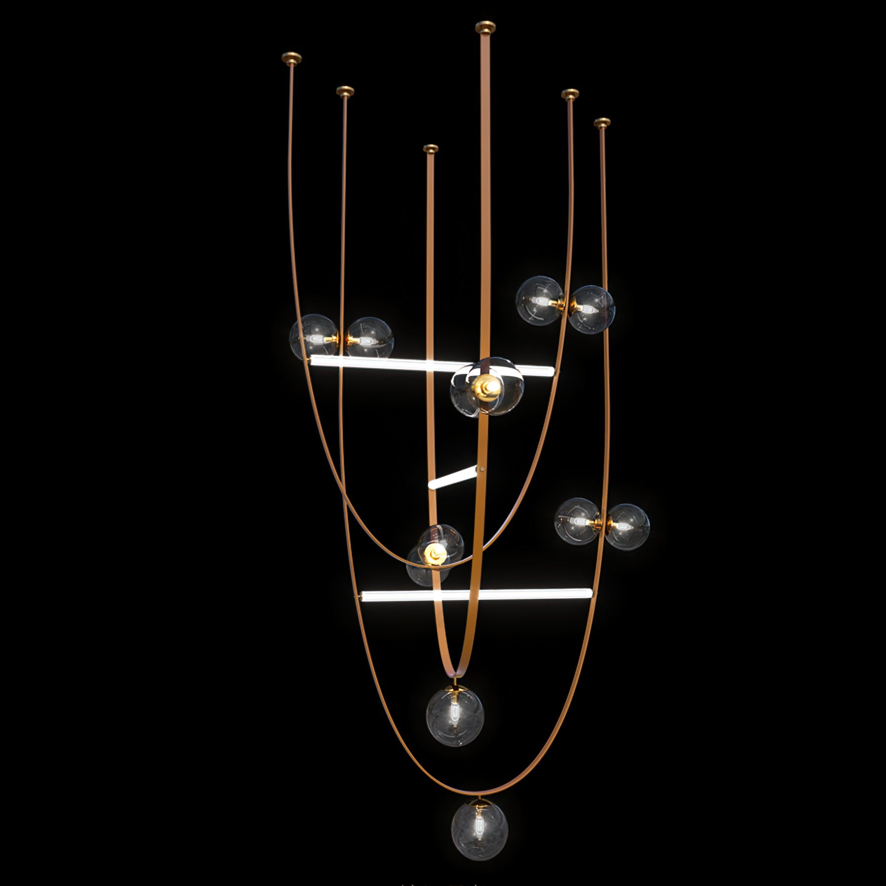 CHARLESTON LEATHER BALL PENDANT LIGHT