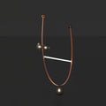 CHARLESTON LEATHER BALL PENDANT LIGHT