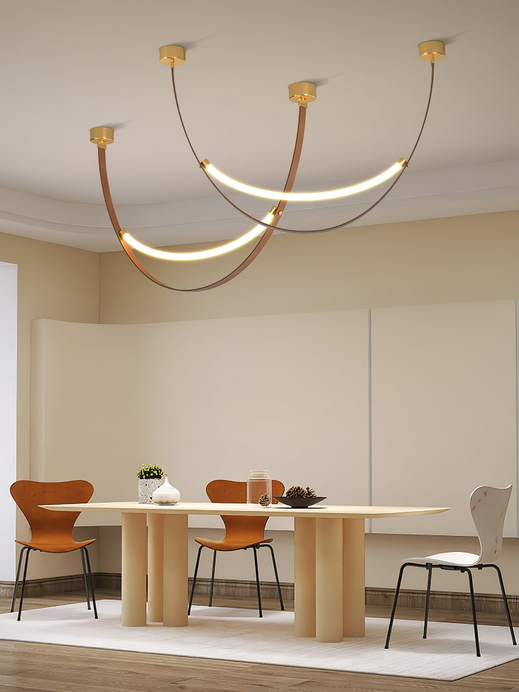 WINTHROP LEATHER HANGING LANTERN