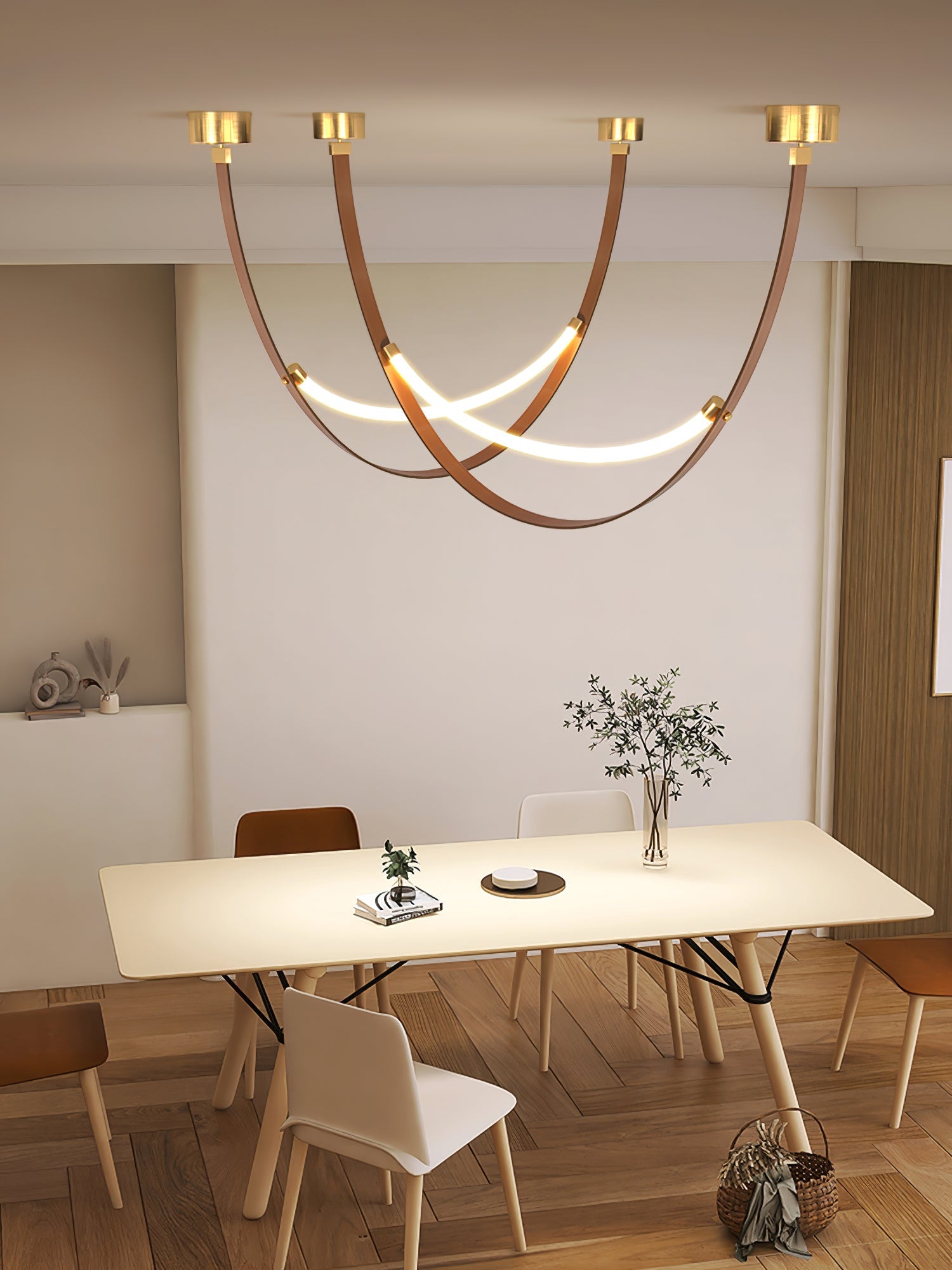 WINTHROP LEATHER HANGING LANTERN