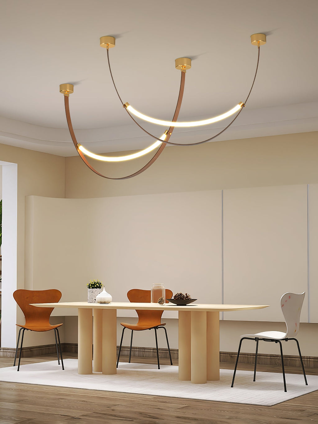 WINTHROP LEATHER HANGING LANTERN