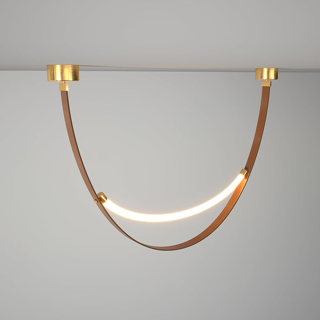 WINTHROP LEATHER HANGING LANTERN