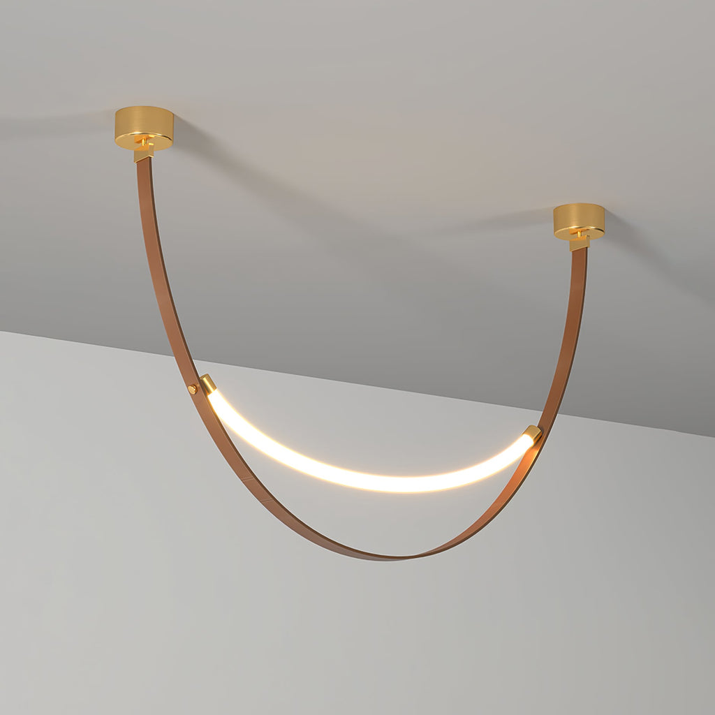 WINTHROP LEATHER HANGING LANTERN