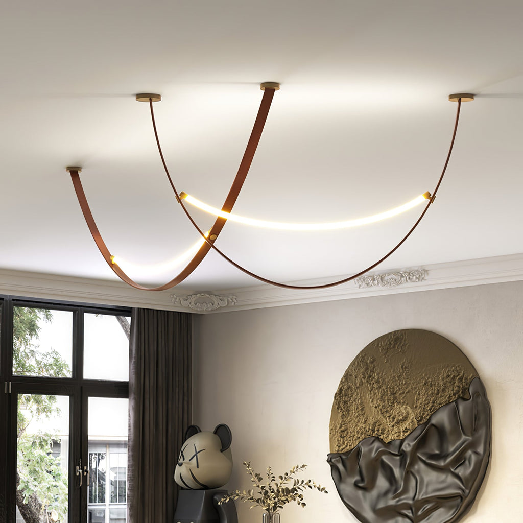 WINTHROP LEATHER HANGING LANTERN
