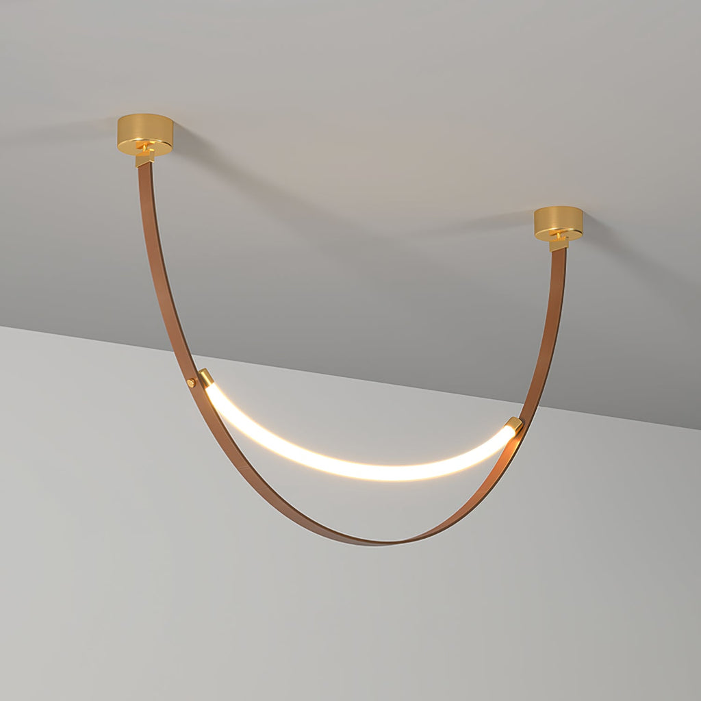 WINTHROP LEATHER HANGING LANTERN