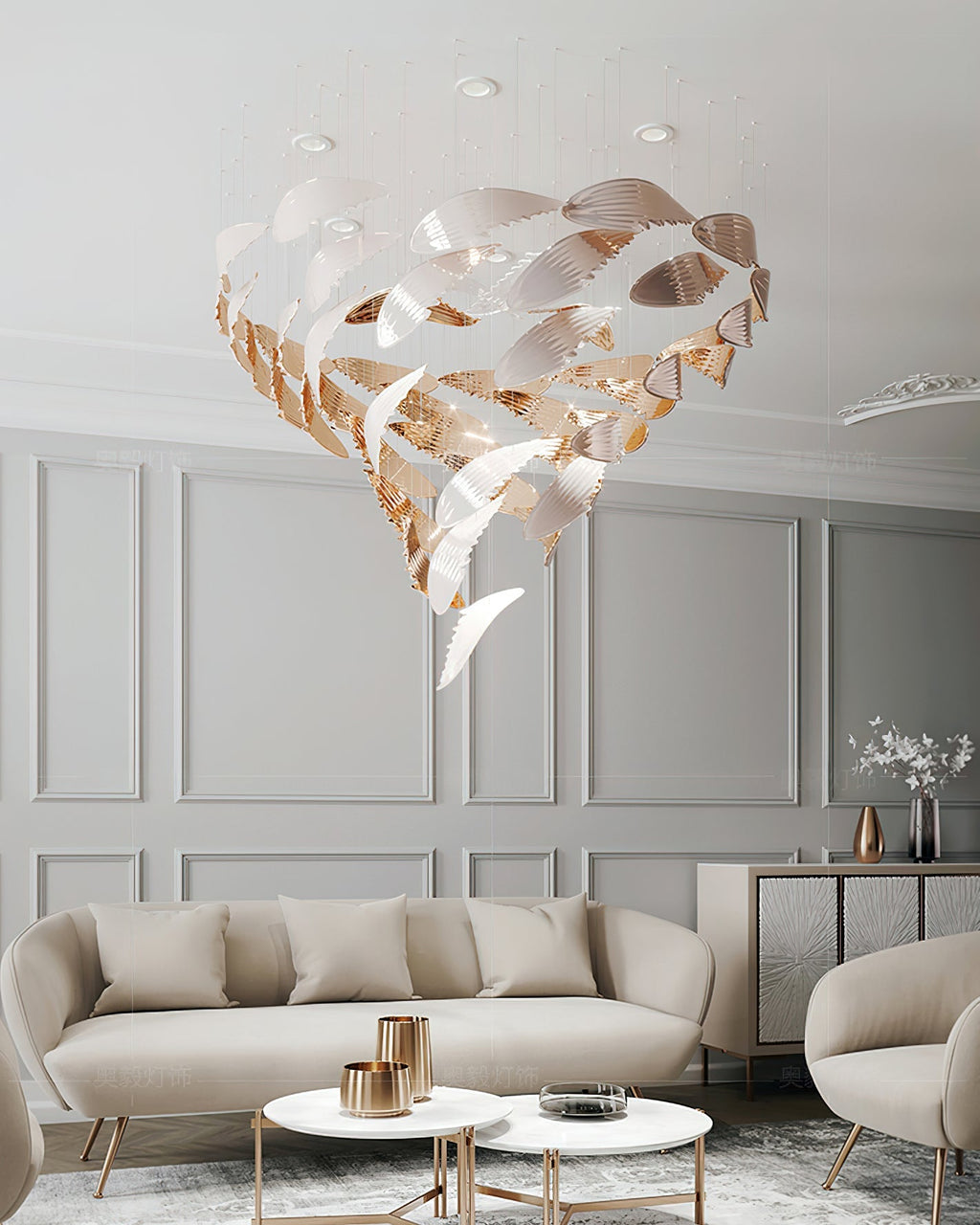 FALMOUTH AURORA CEILING LIGHT