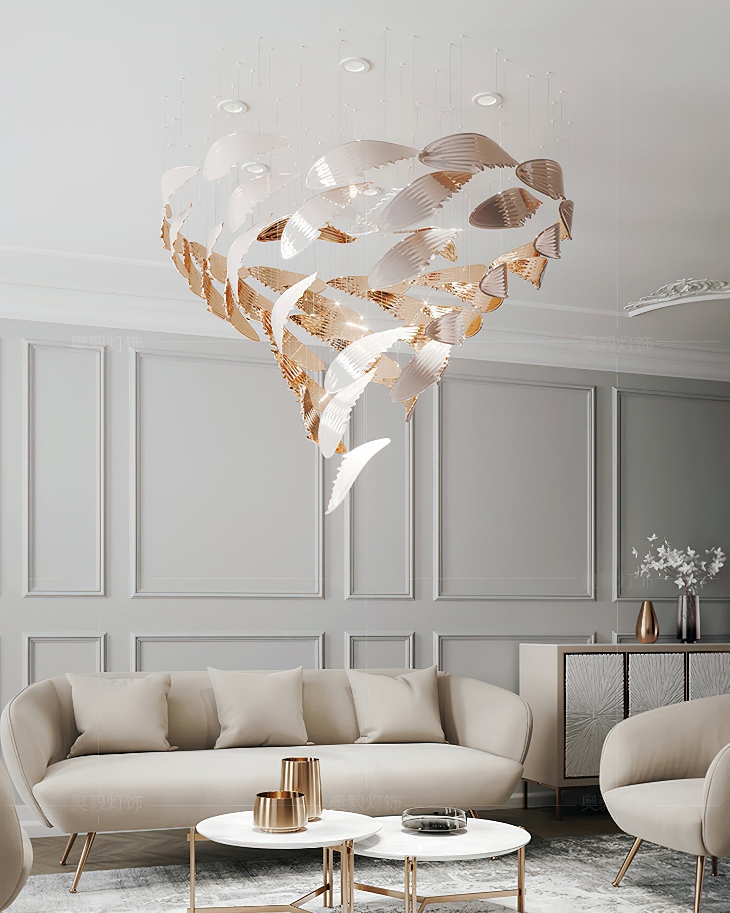 FALMOUTH AURORA CEILING LIGHT