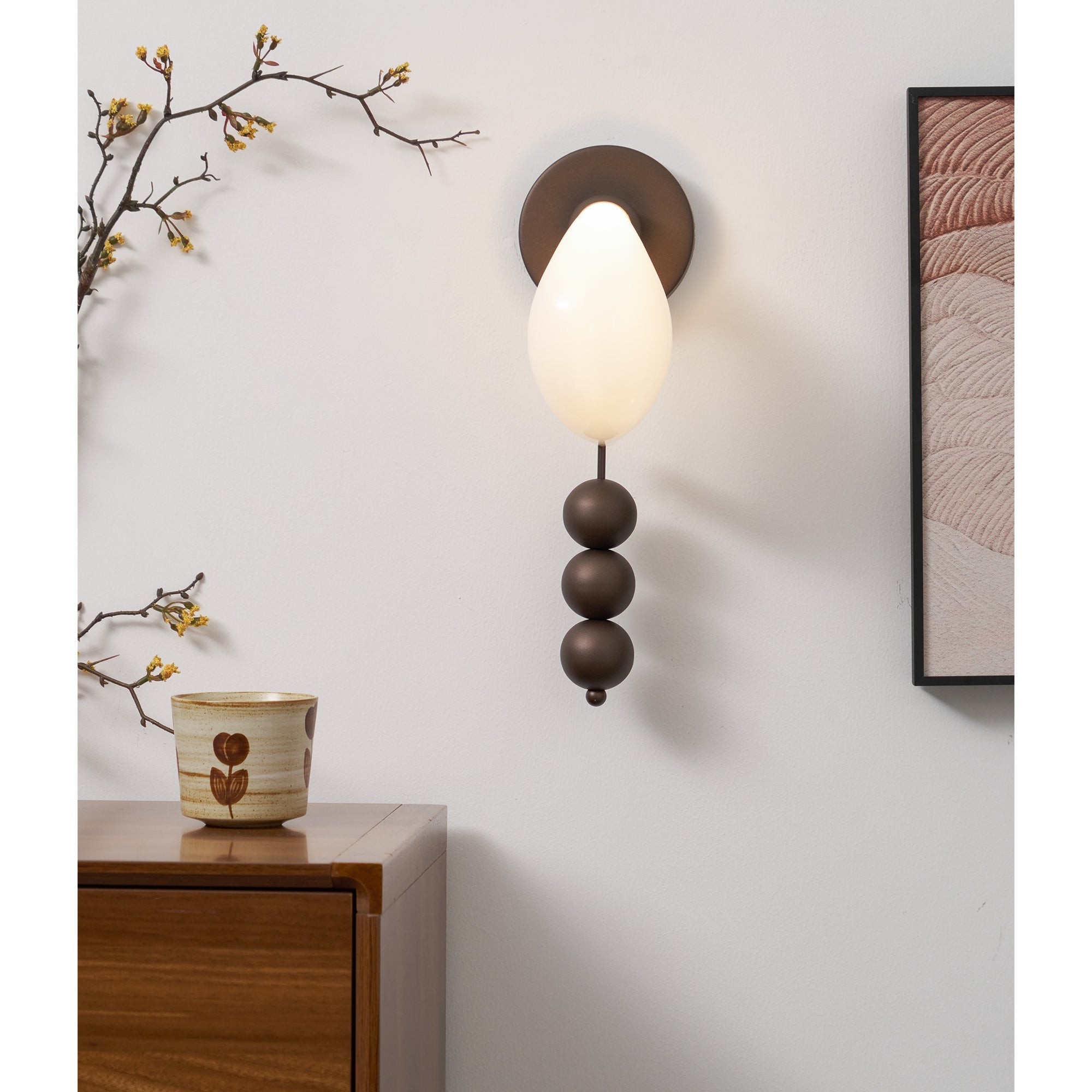FENWICK CURVED GLASS WALL SCONCE