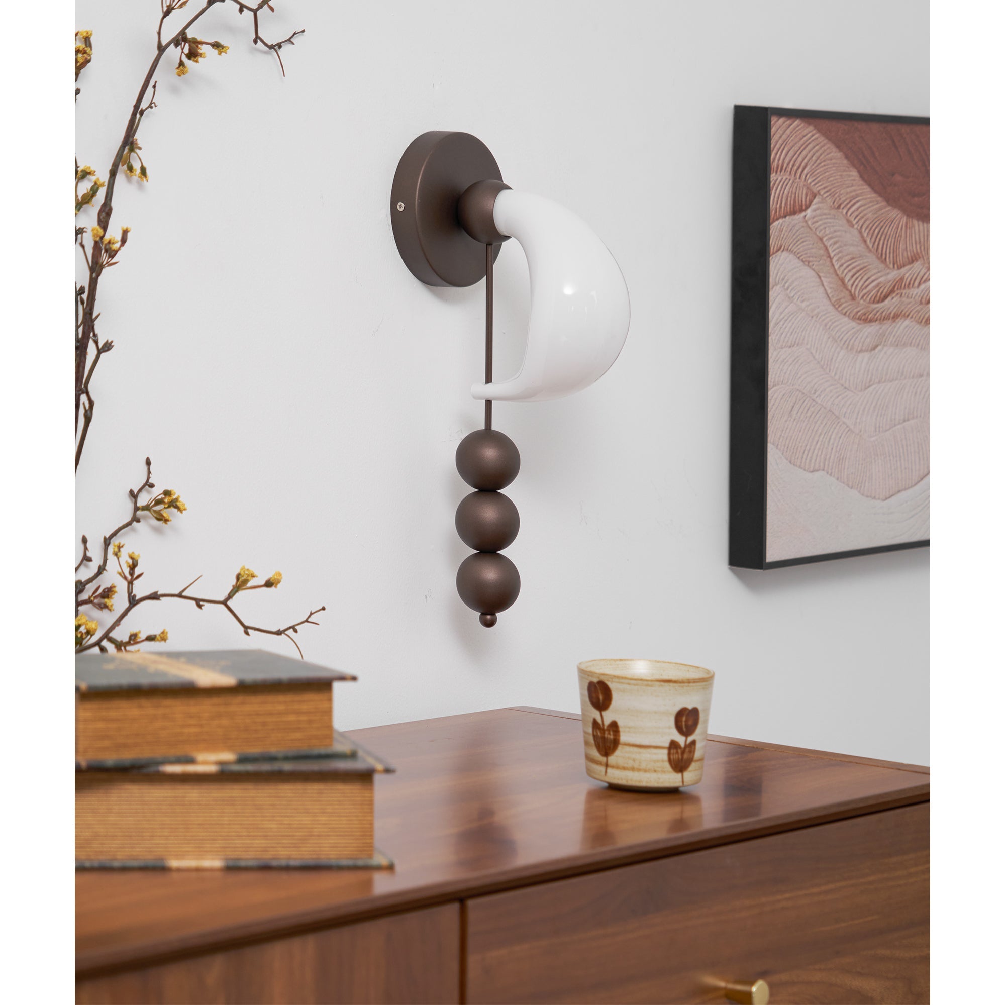 FENWICK CURVED GLASS WALL SCONCE