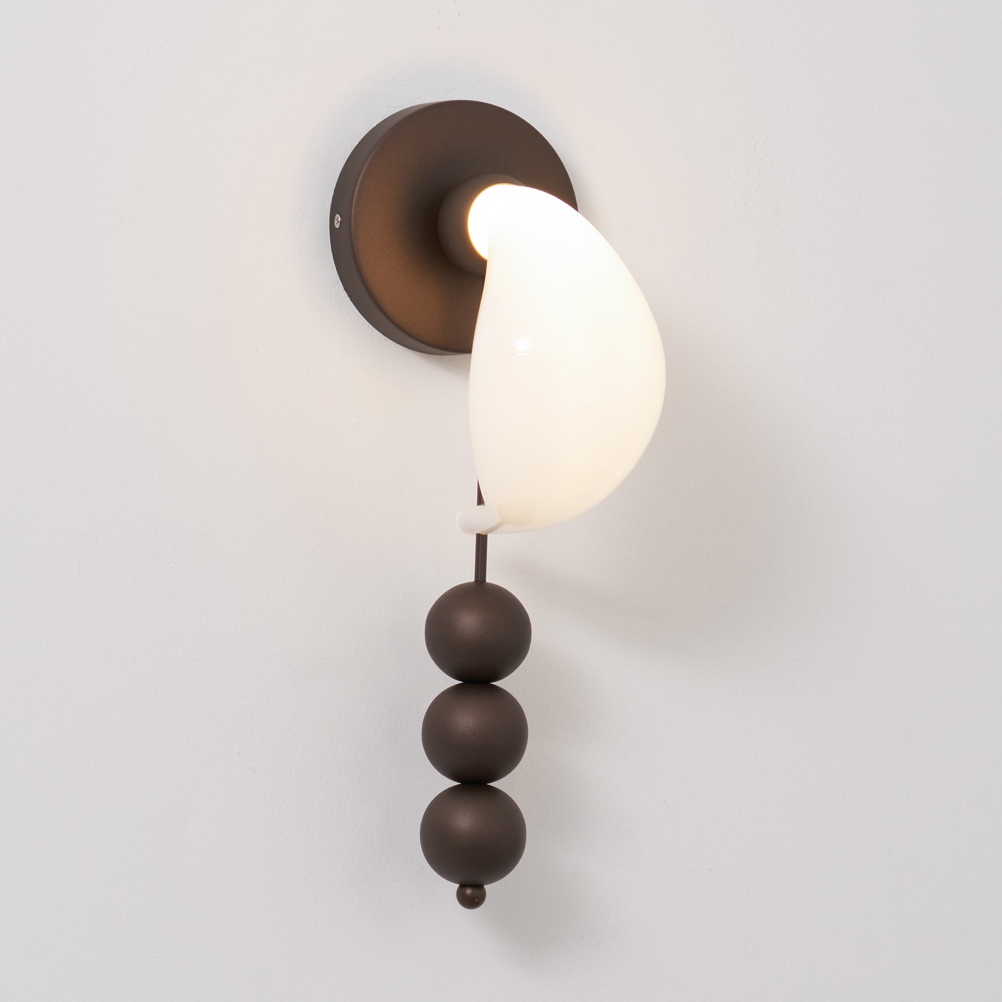 FENWICK CURVED GLASS WALL SCONCE