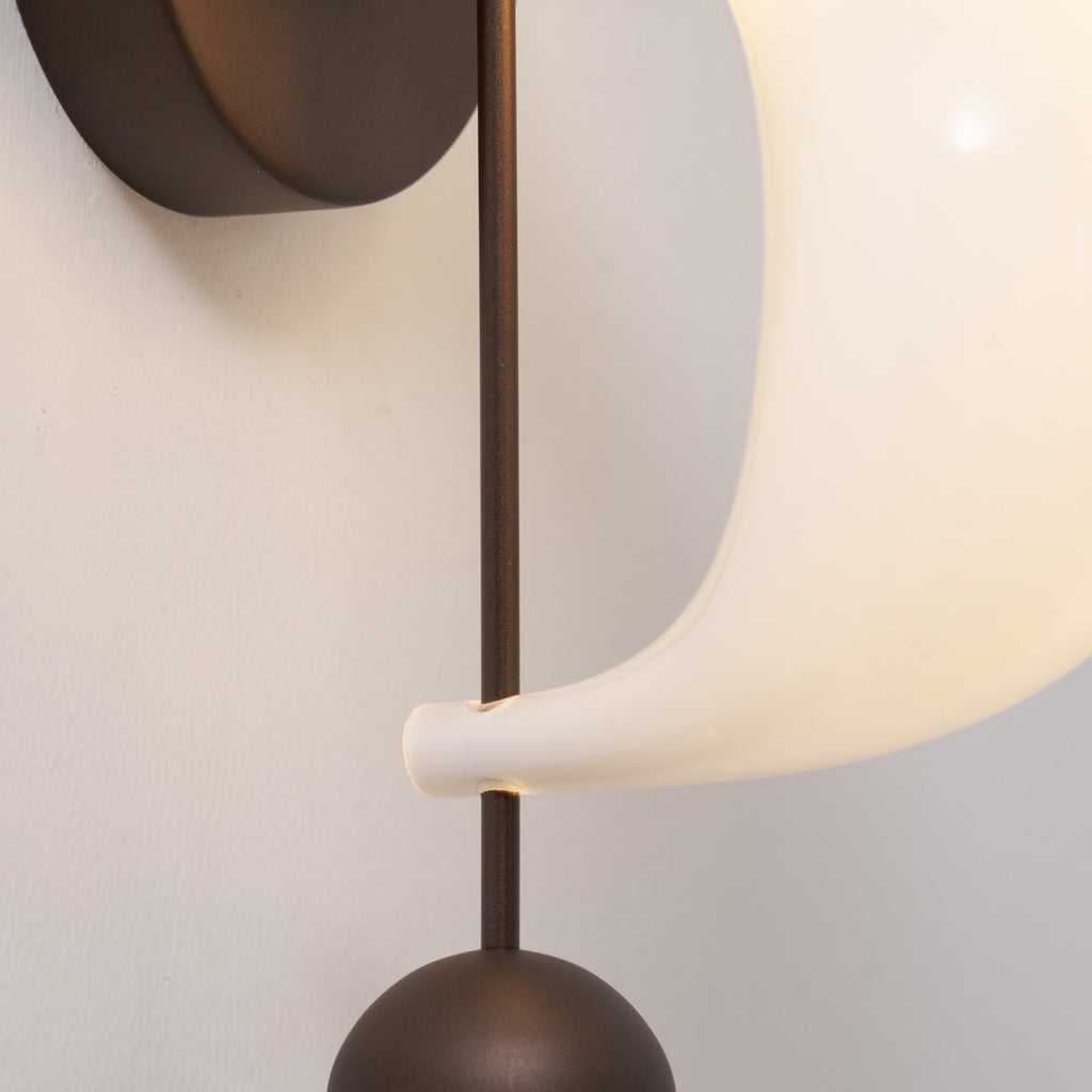 FENWICK CURVED GLASS WALL SCONCE