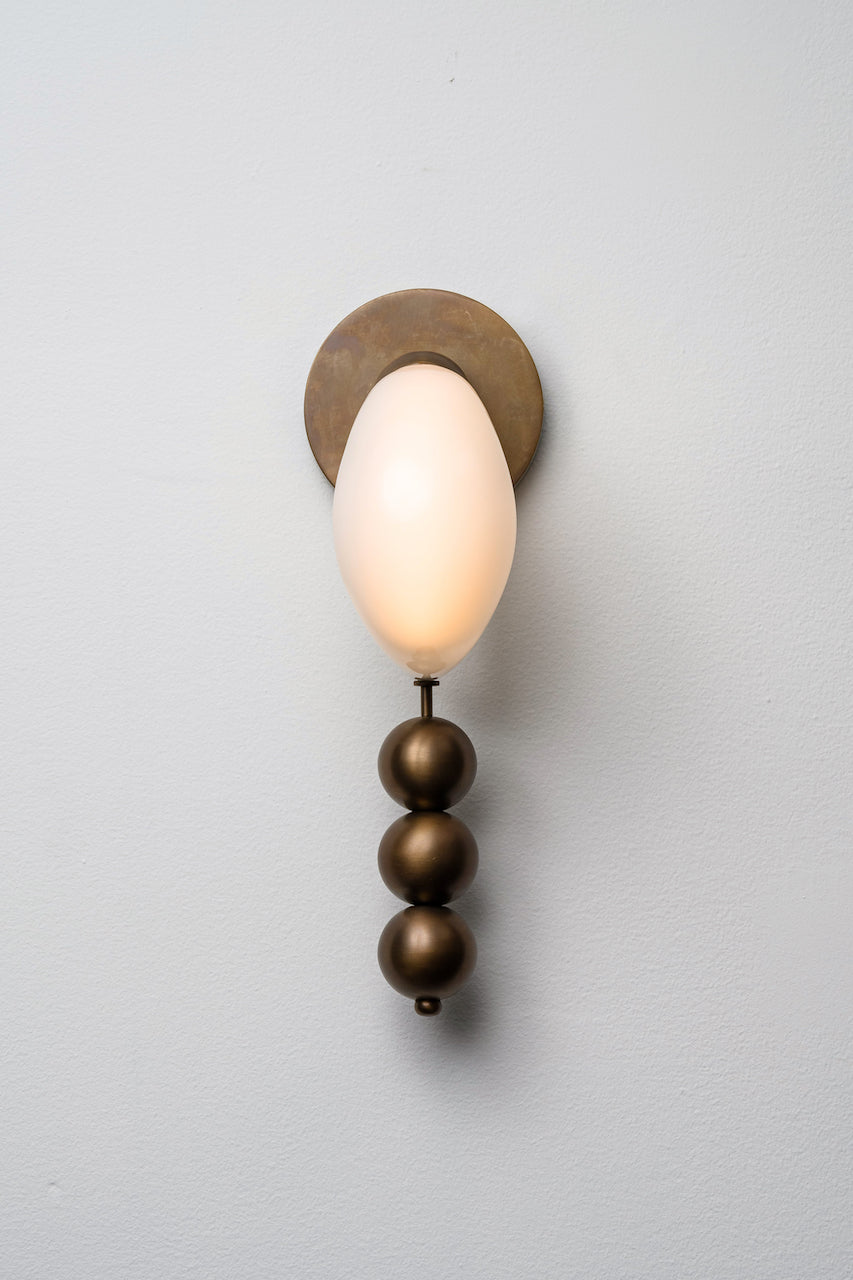 FENWICK CURVED GLASS WALL SCONCE