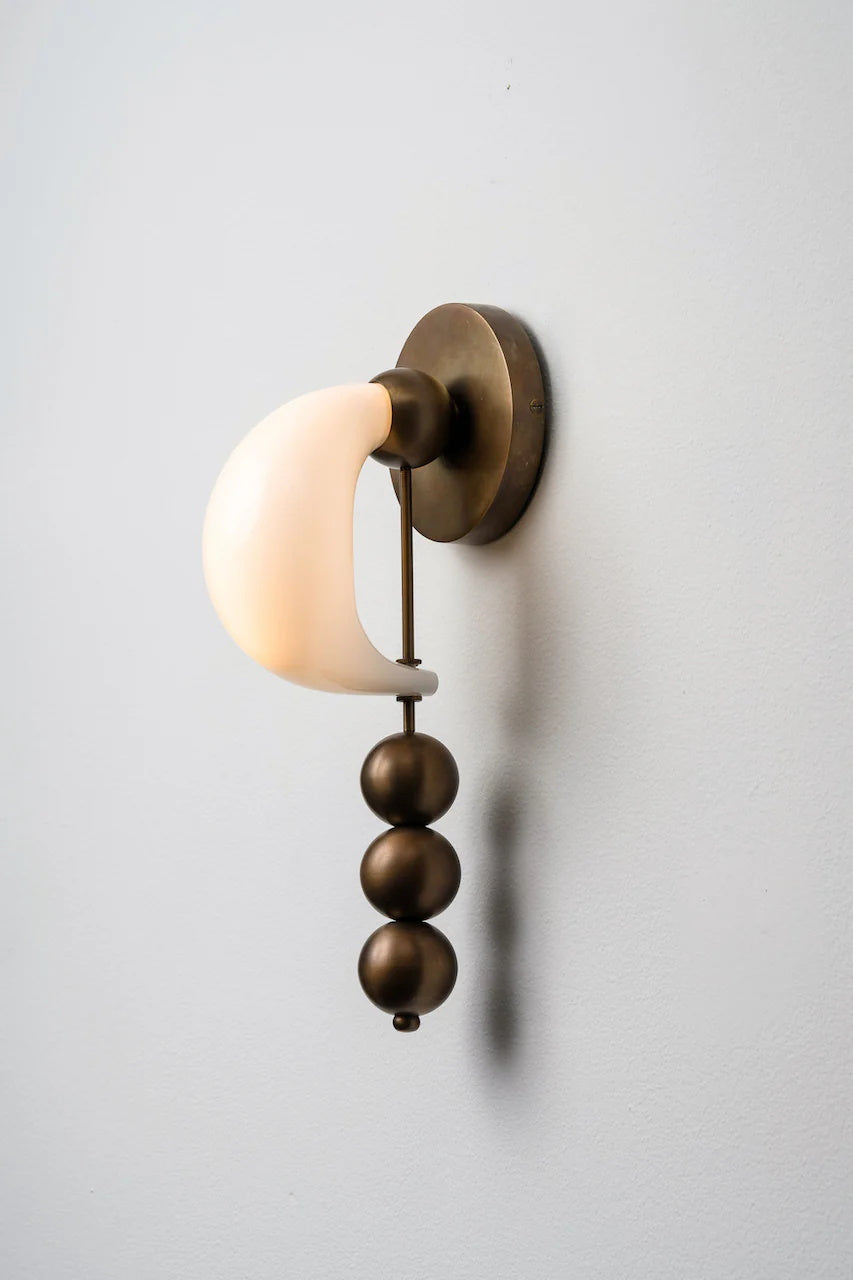 FENWICK CURVED GLASS WALL SCONCE