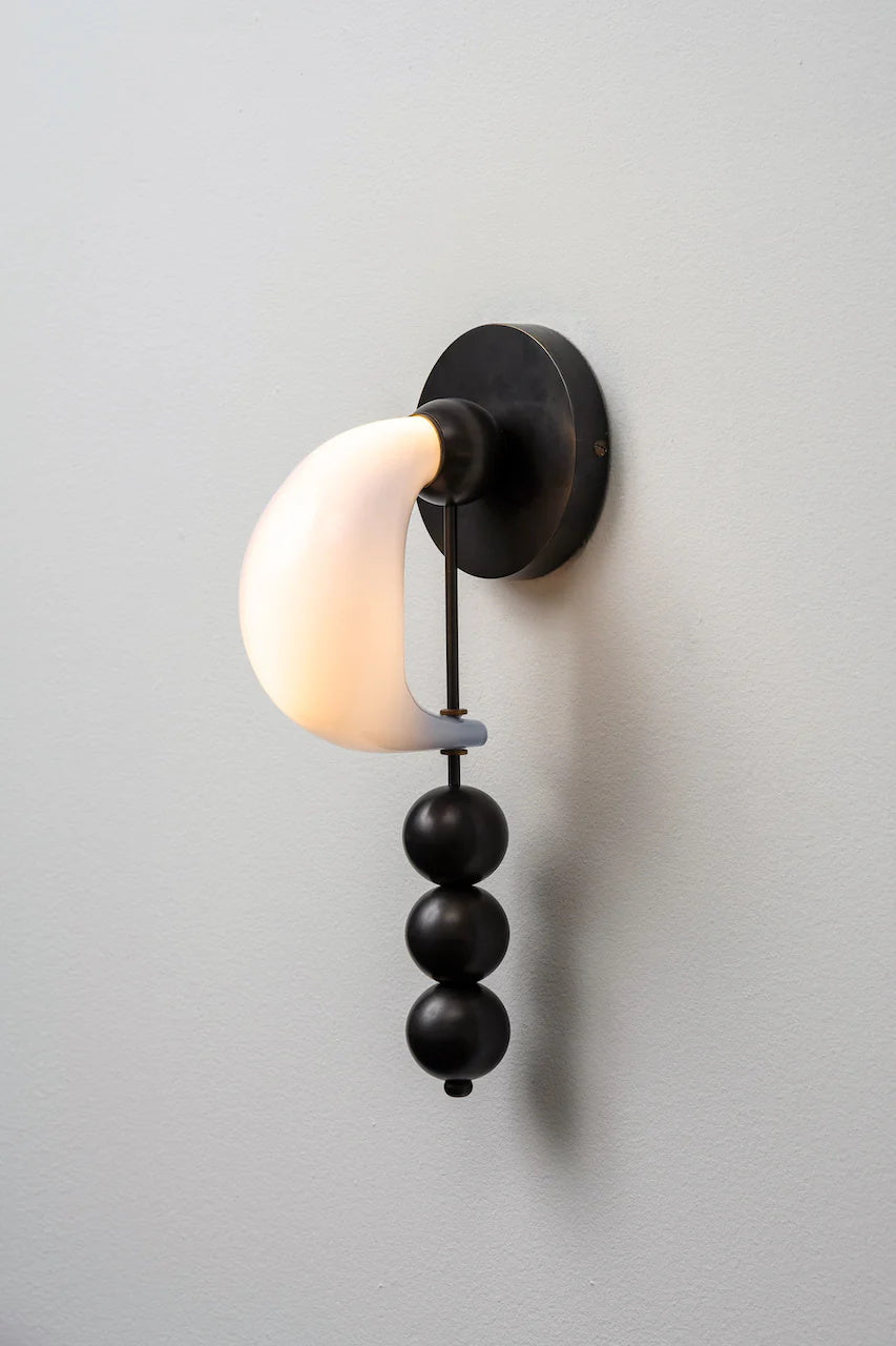 FENWICK CURVED GLASS WALL SCONCE