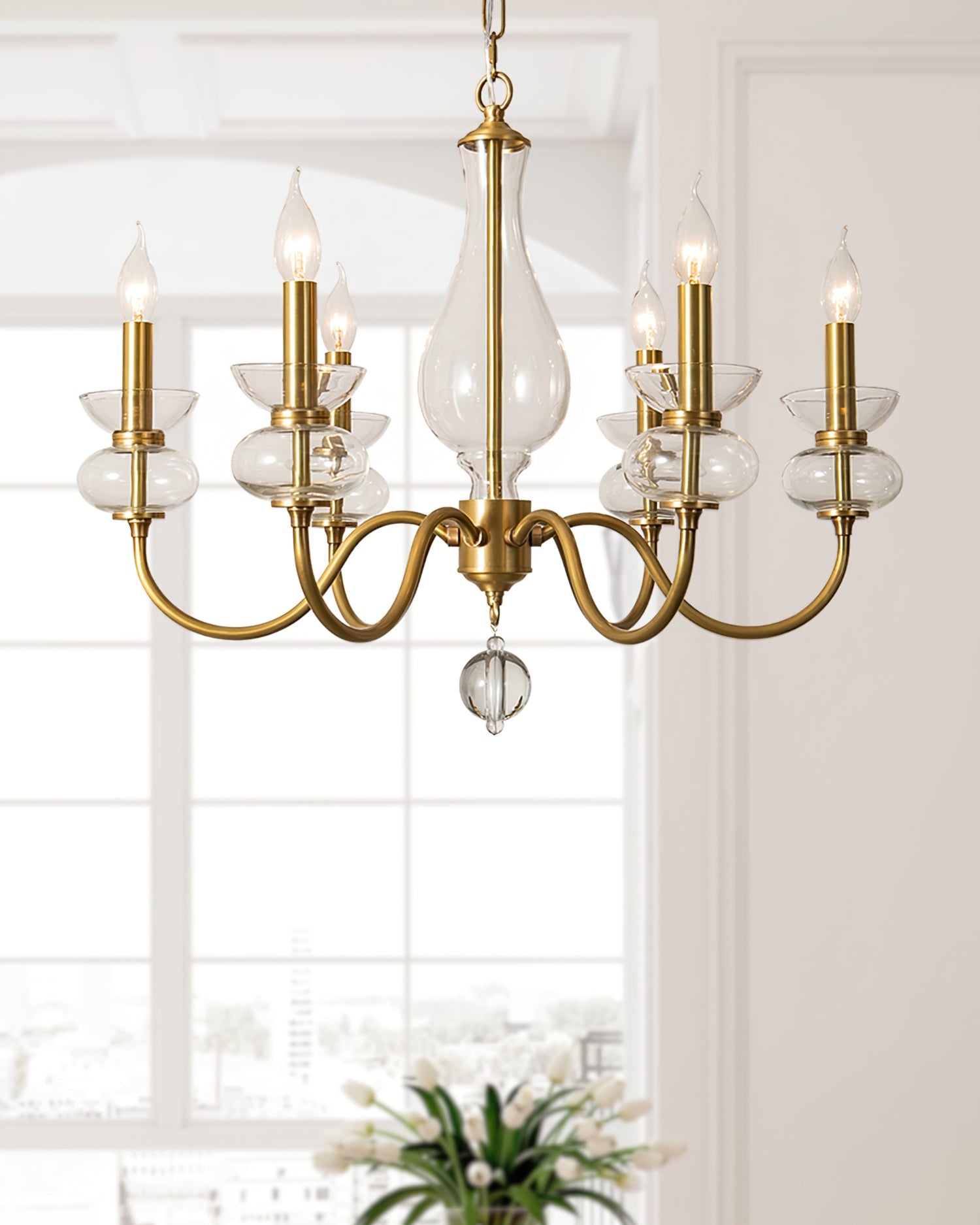 Whitmore Crystal Cascade Chandelier
