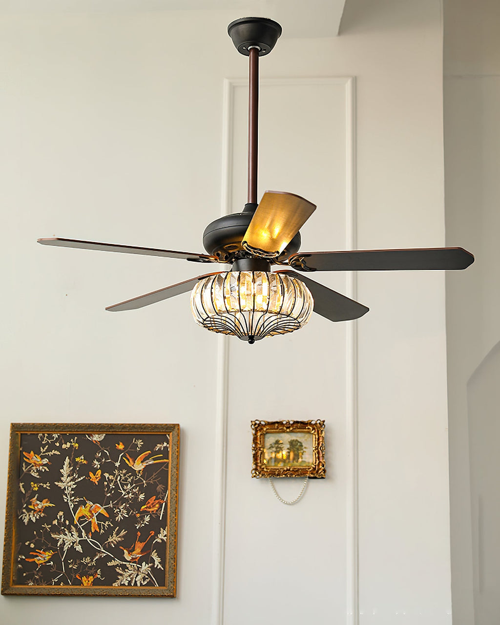 Fitzwilliam Vintage Aged Brass Ceiling Luminaire