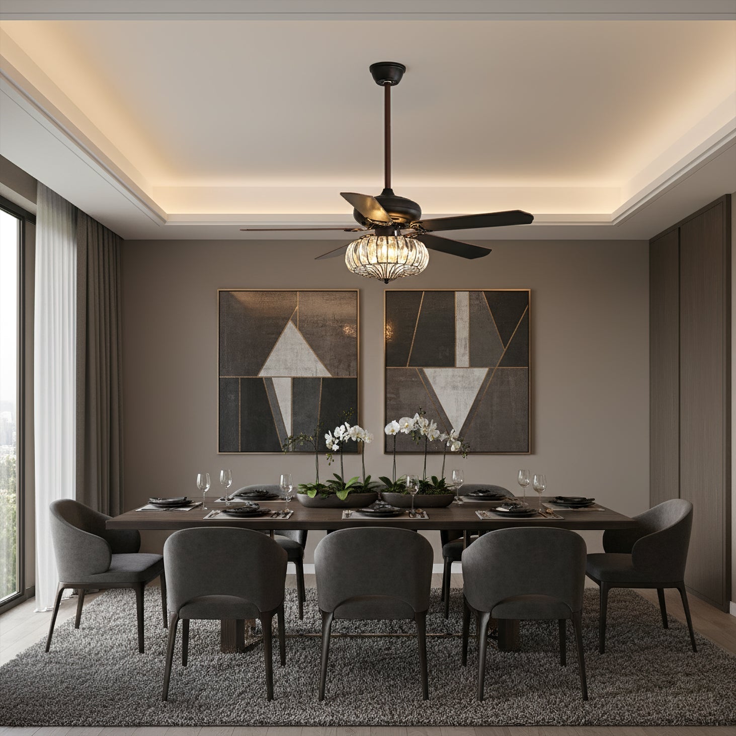 Fitzwilliam Vintage Aged Brass Ceiling Luminaire
