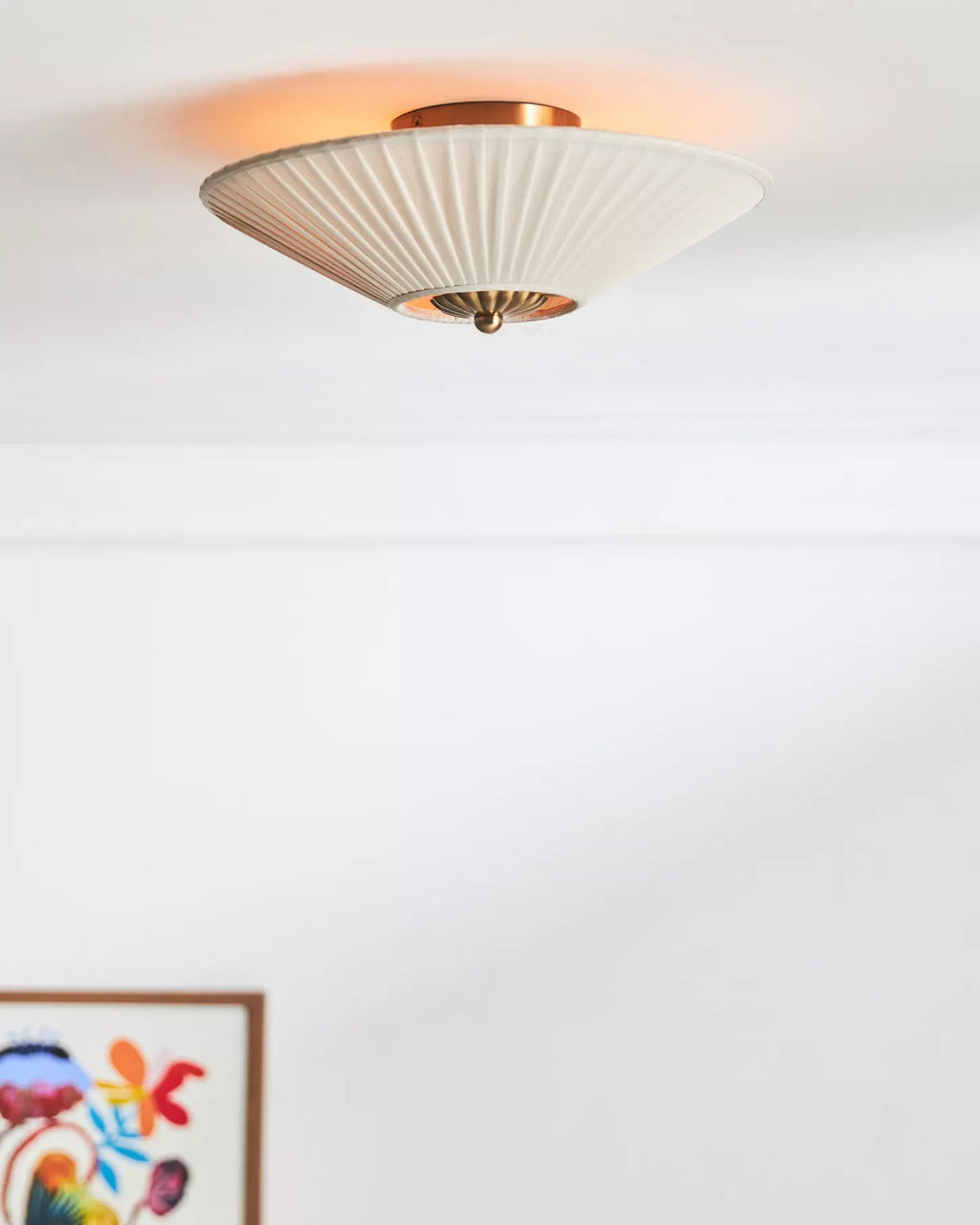 FENWICK PLEATED SILK CEILING LANTERN