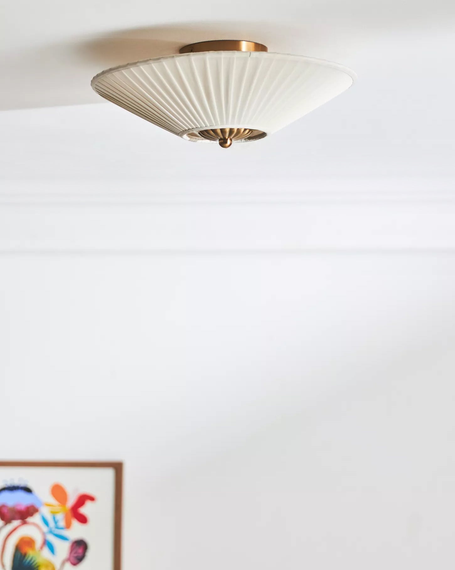 FENWICK PLEATED SILK CEILING LANTERN