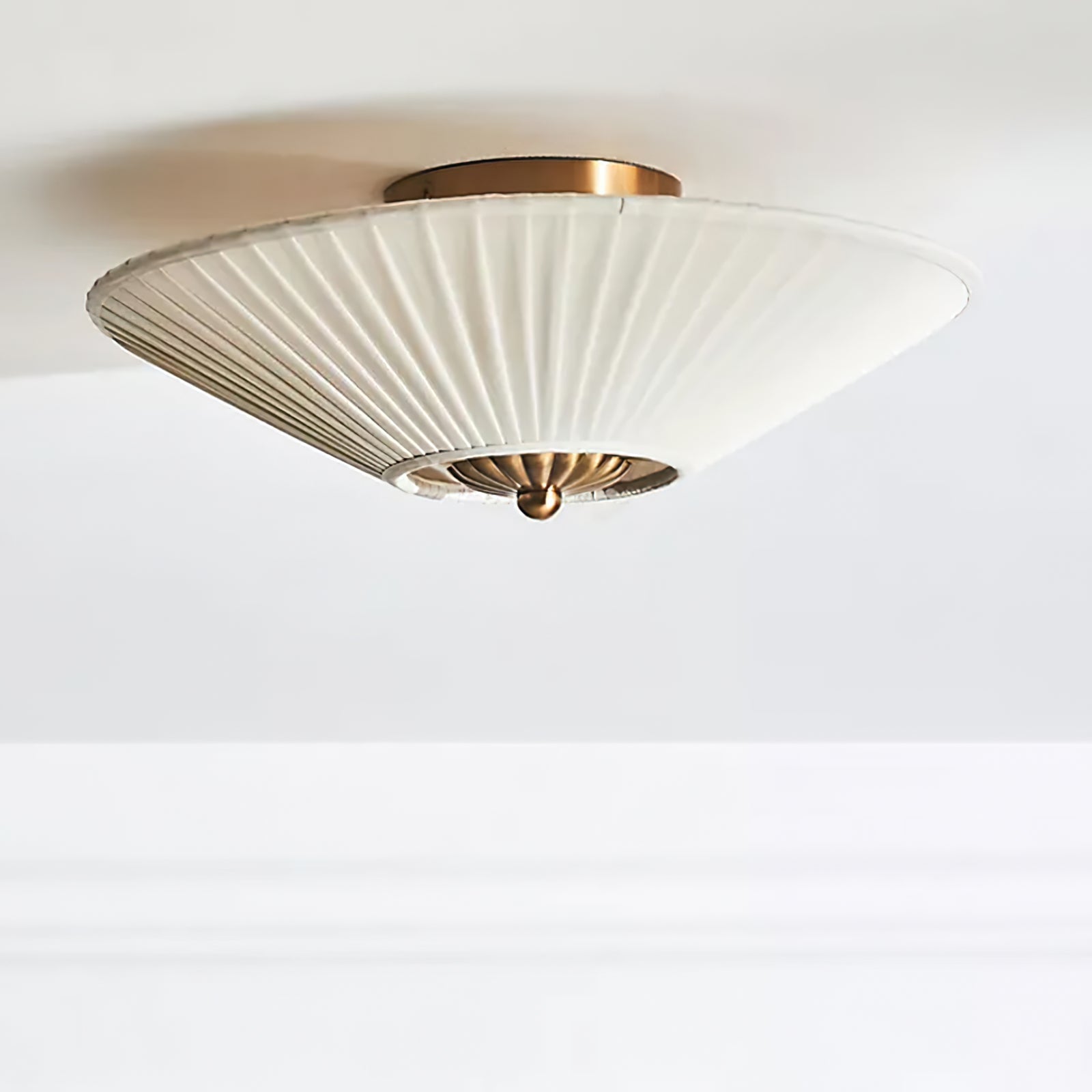 FENWICK PLEATED SILK CEILING LANTERN