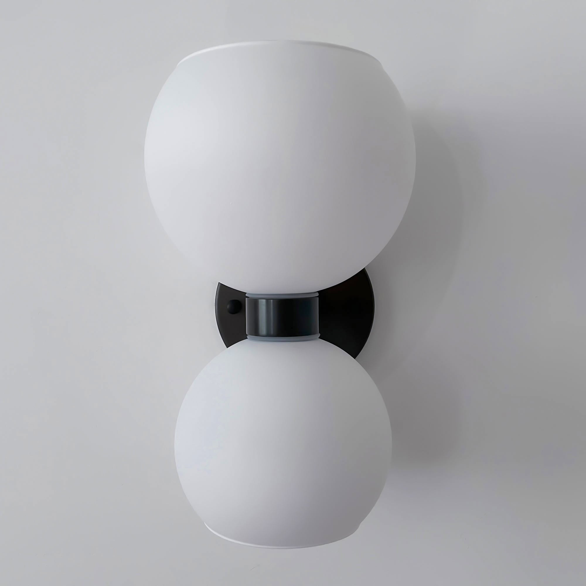 WINTHROP CIRCULAR IVORY GLASS BEDROOM SCONCE