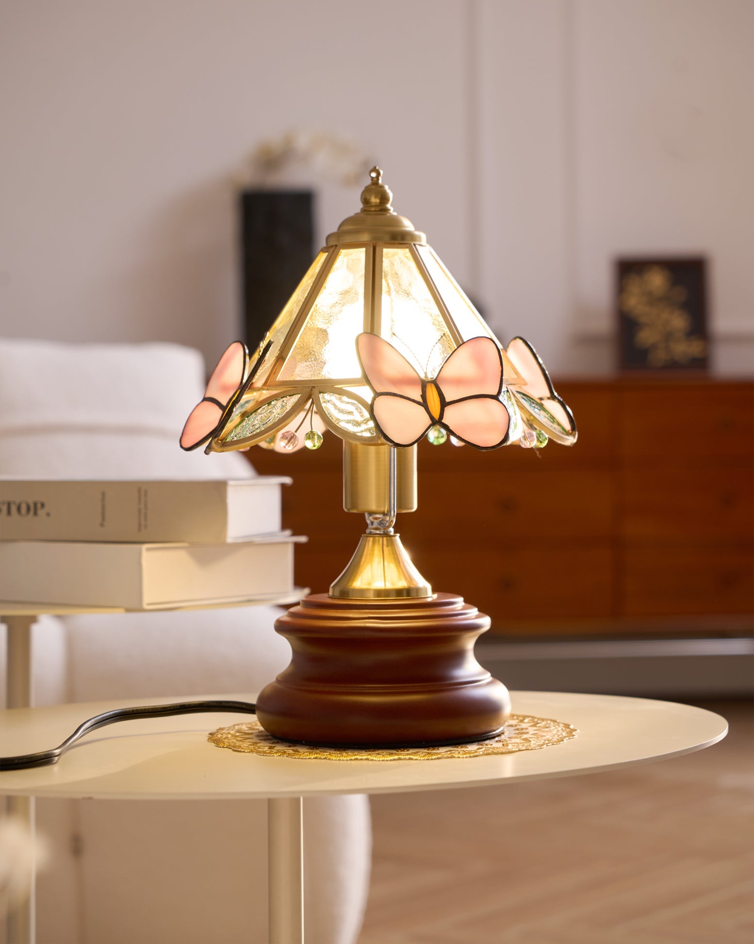 FLORENCE GOSSAMER WING TABLE LANTERN