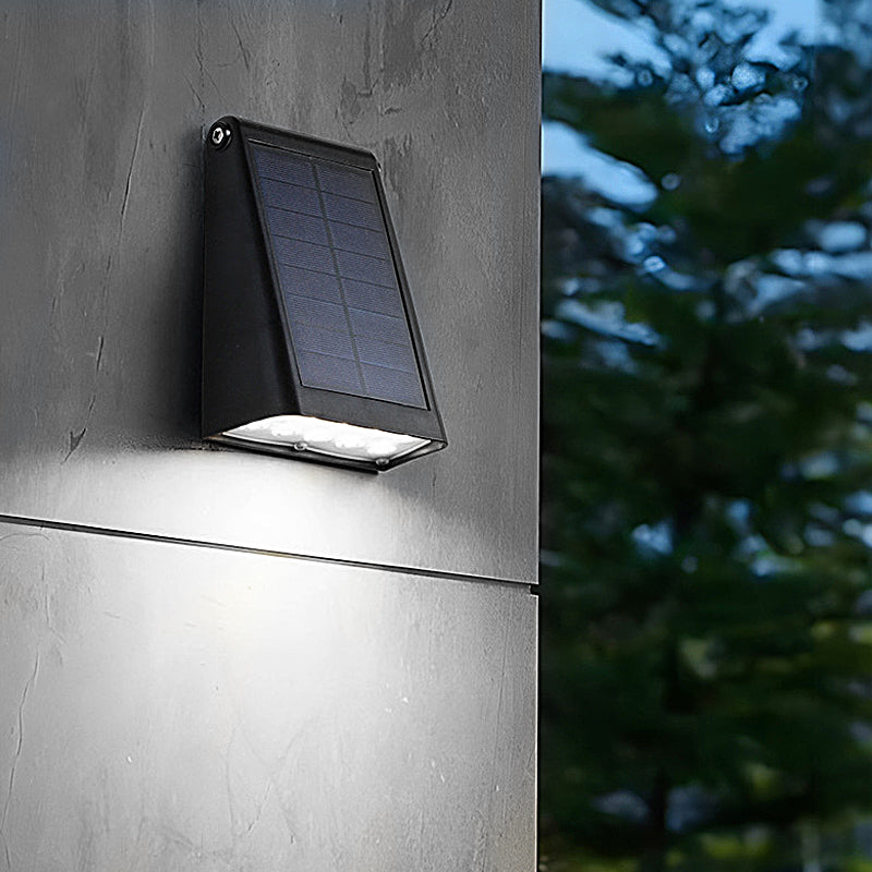 WINTHORPE SOLAR-Powered LED WALL SCONCE with Adjustable Brightness and Waterproof Design