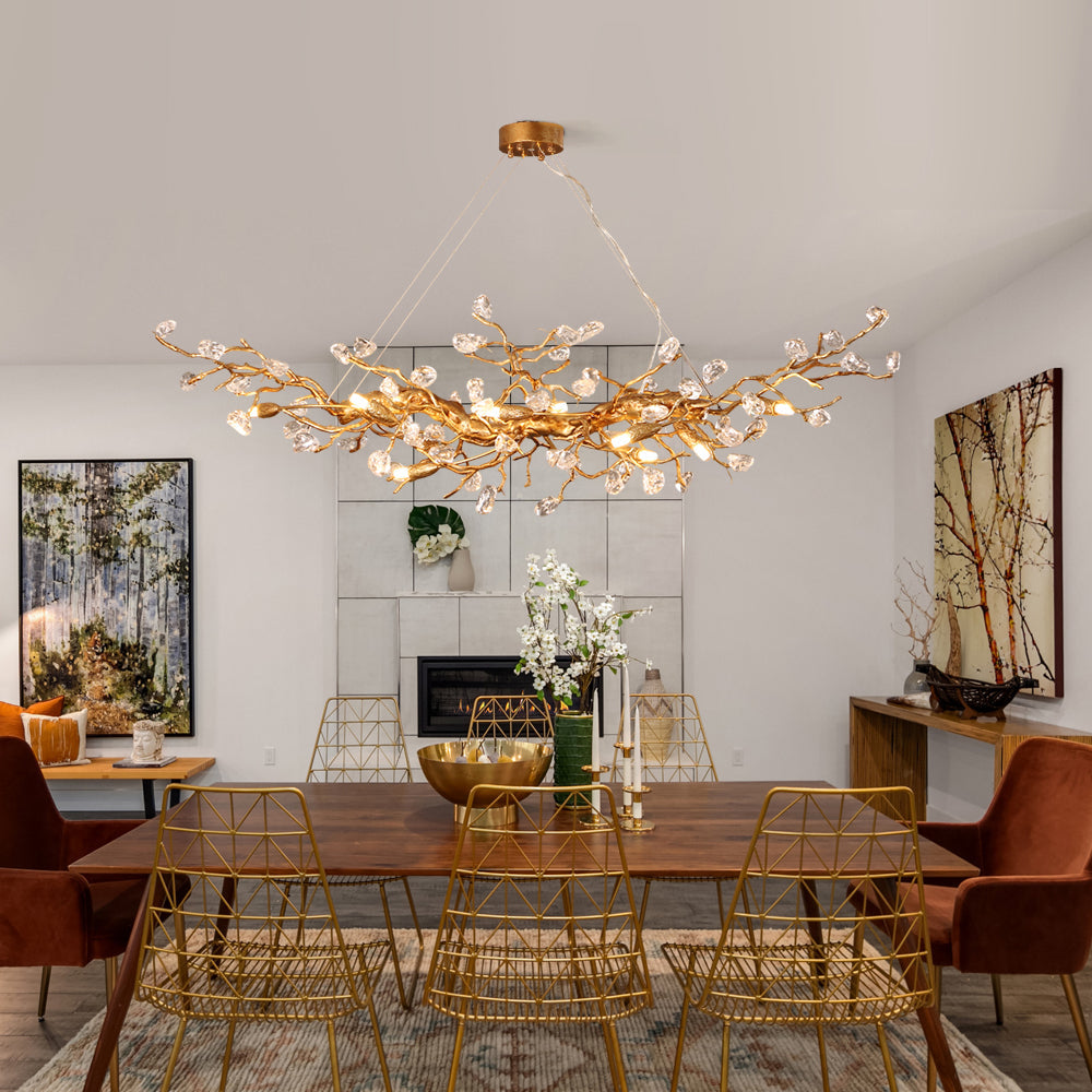 VIOLETTE FLORAL BRANCH CEILING LANTERN