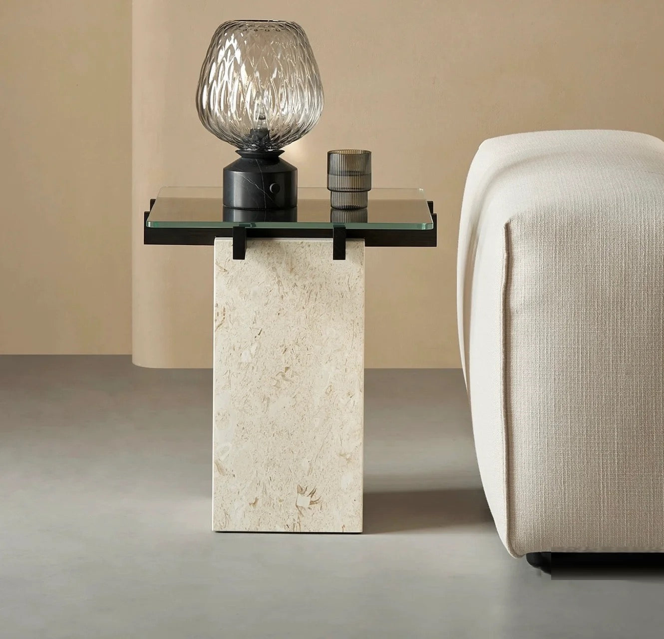 WINTHROP HAND-BLOWN GLASS TABLE ILLUMINATOR
