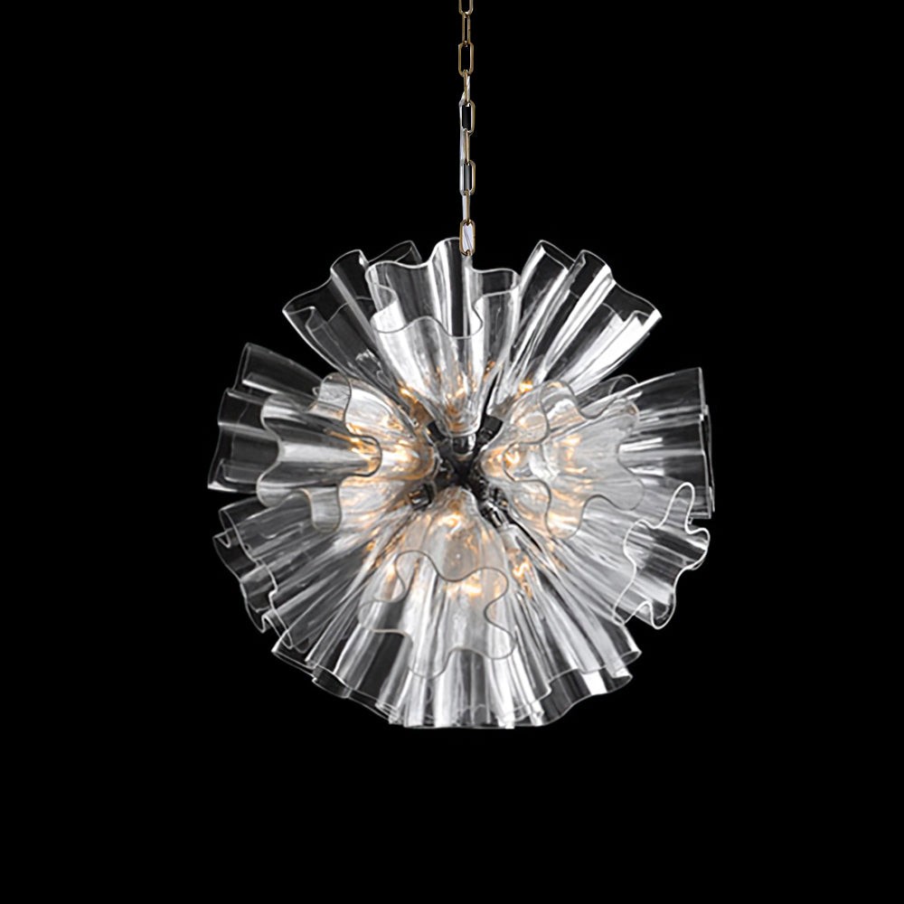 FENWICK CRYSTAL FLEUR-DE-LIS CHANDELIER