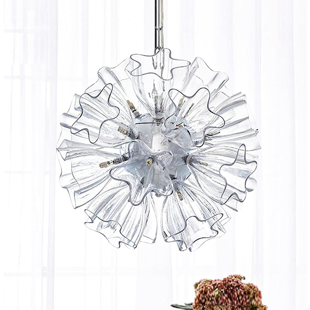 FENWICK CRYSTAL FLEUR-DE-LIS CHANDELIER