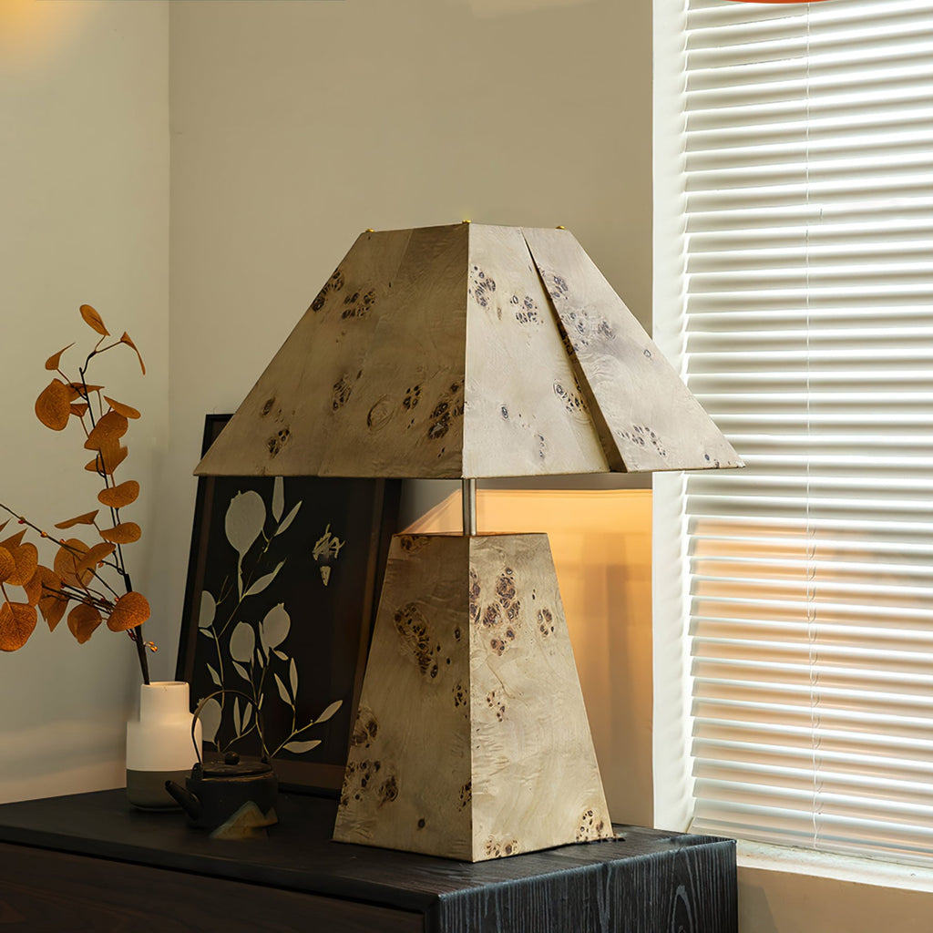 THISTLE WOODEN PYRAMID LANTERN